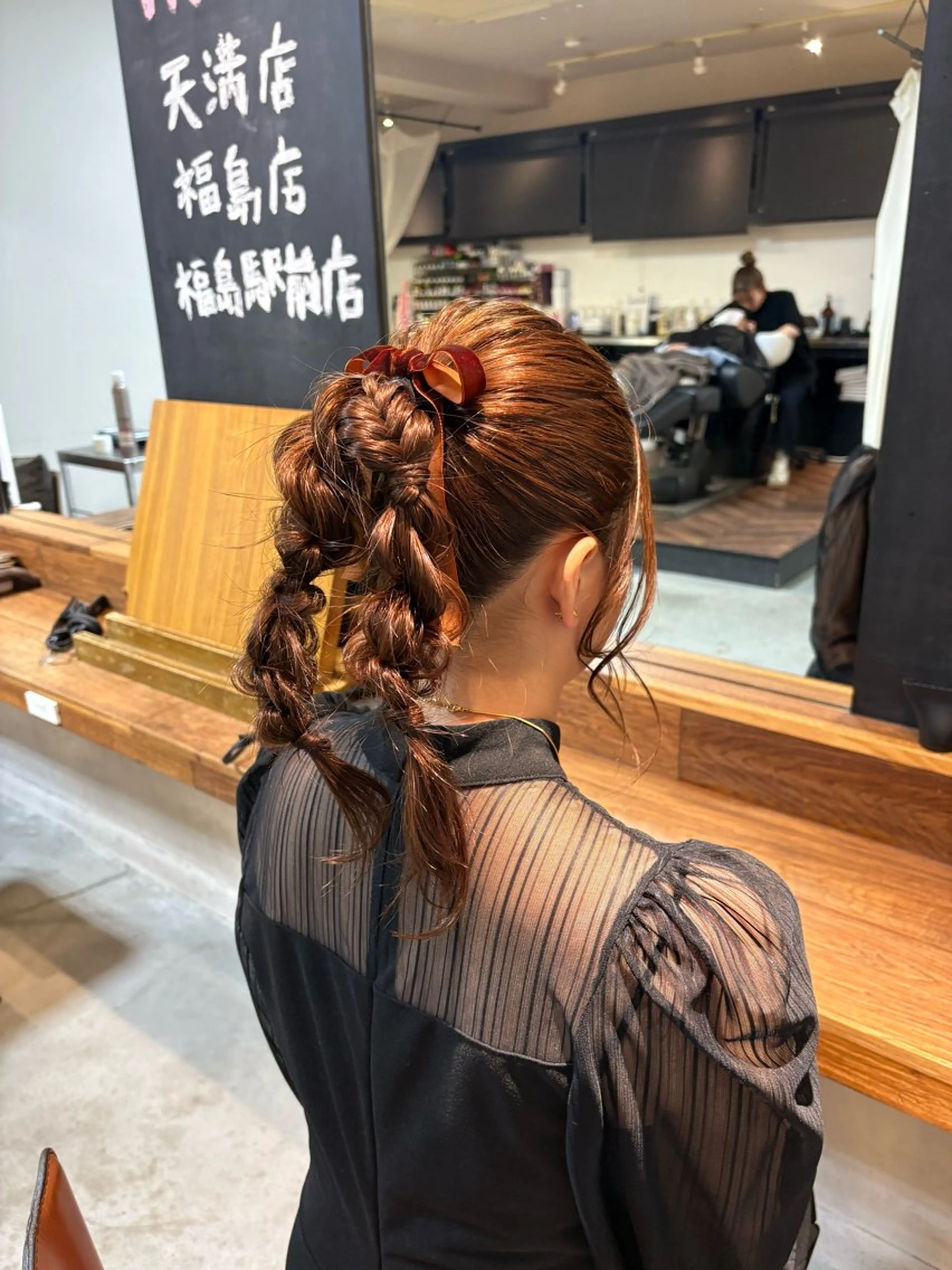 セミロング ヘアセット 透明感カラー♡はるか 髪質改善ボブレイヤーのヘアスタイル