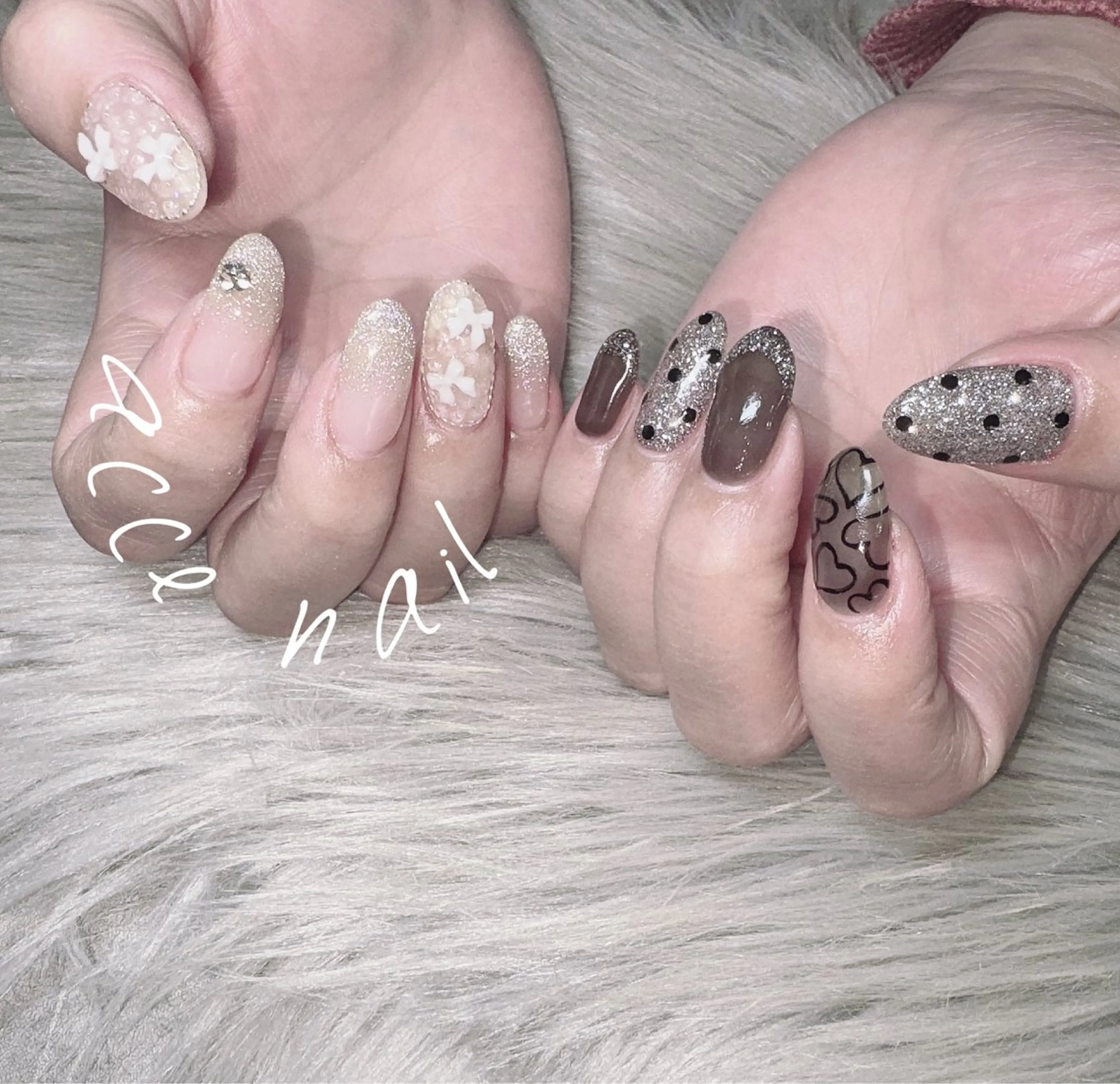 セミロング ハンドネイル atsuco ✴︎のネイルデザイン