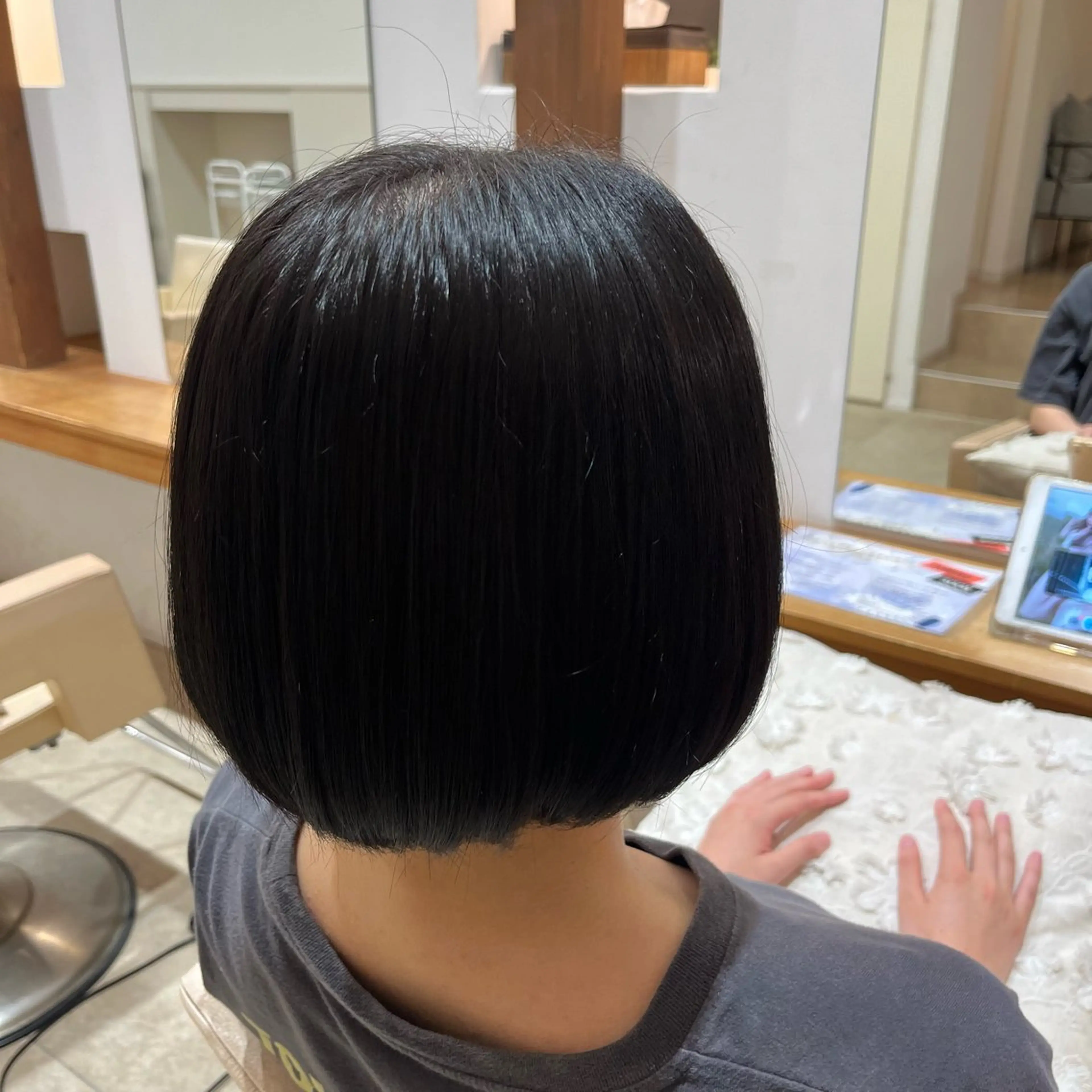 ショート カラー ボブ 髪質改善カラー 貝本 遥那 🧸⸝⋆*のヘアスタイル