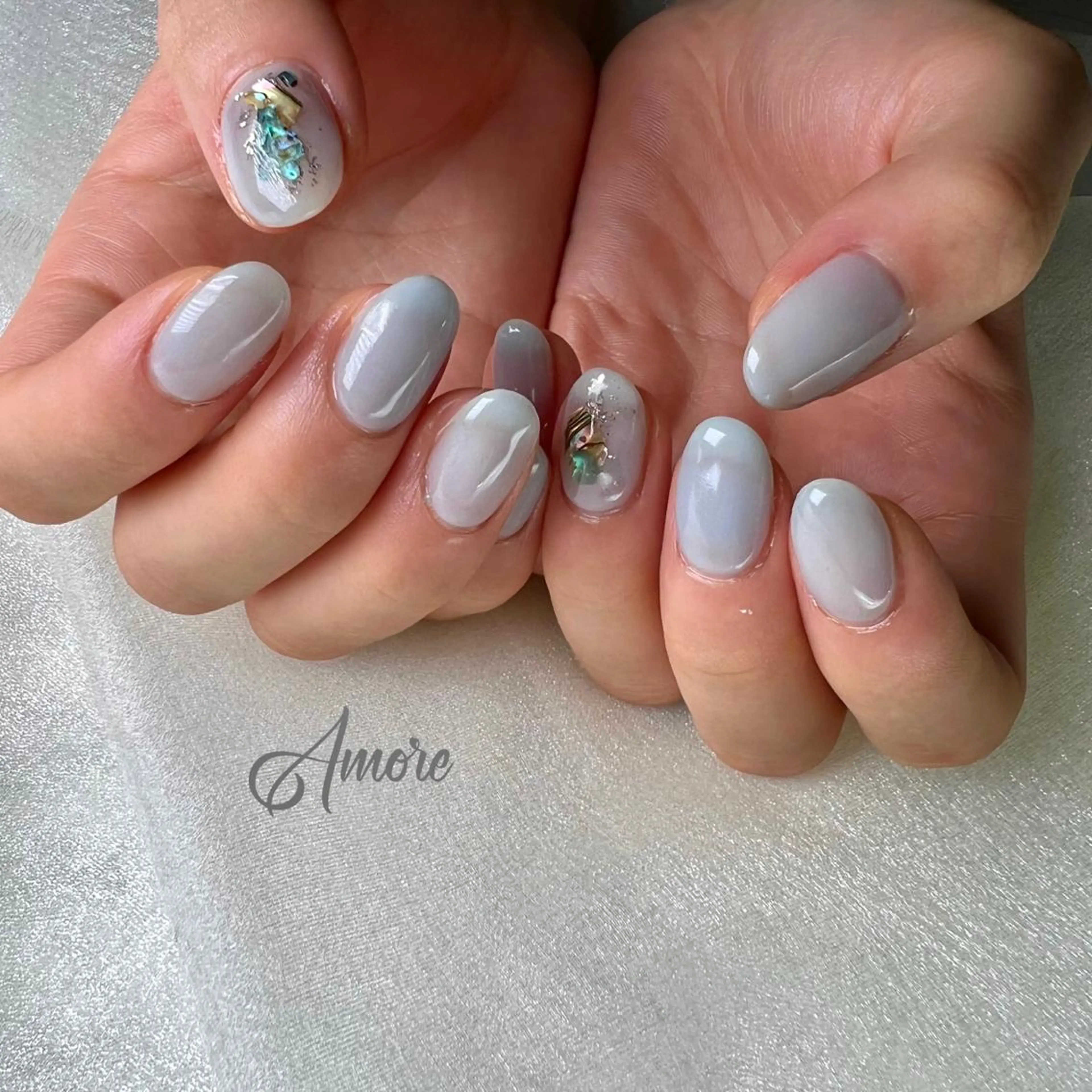 ネイル ジェルネイル 氷ネイル・うるうるネイル マグネットネイル ミラーネイル ニュアンスネイル You kyehwaのネイルデザイン