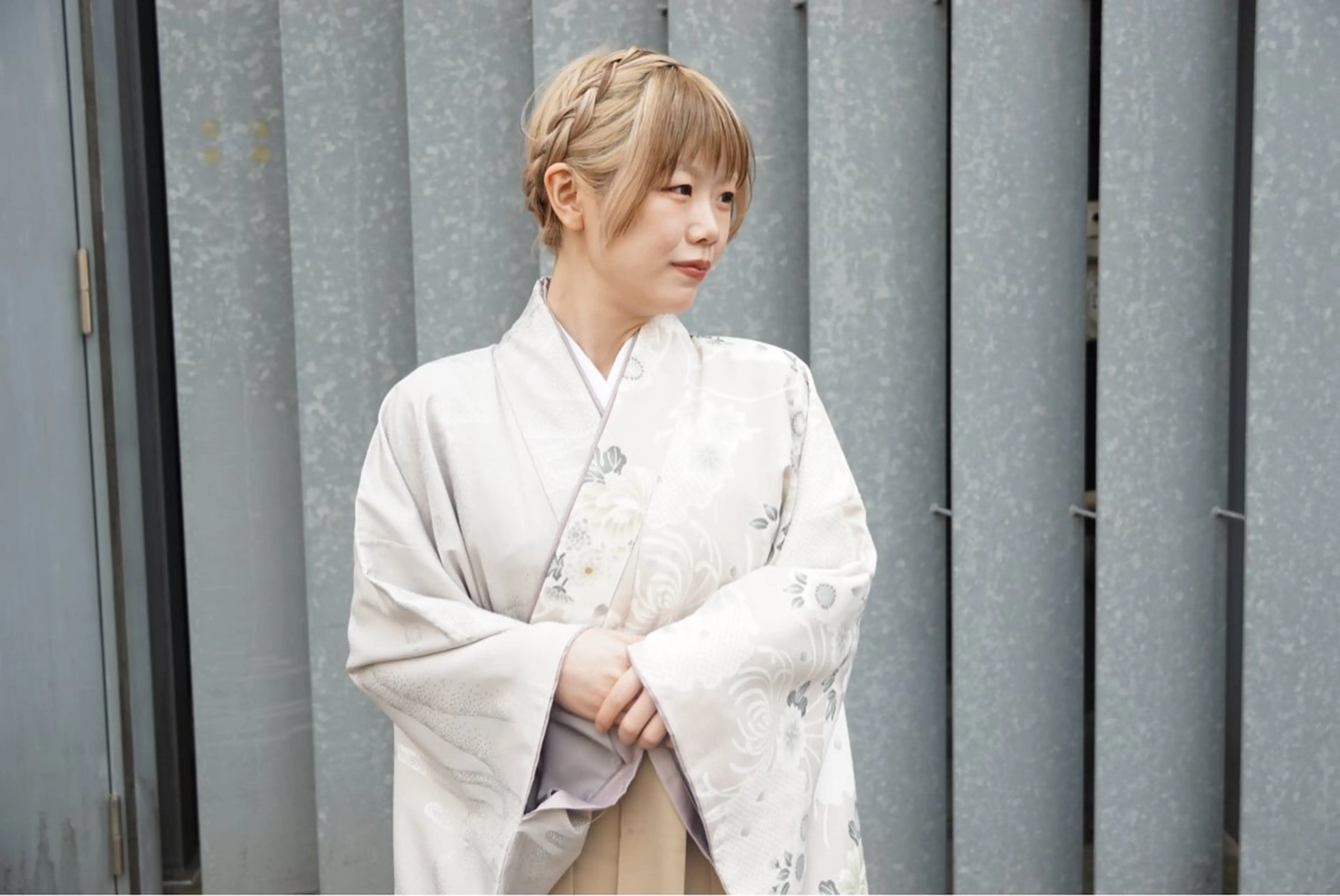 縮毛•ハイトーン ・着付け Runaのヘアスタイル