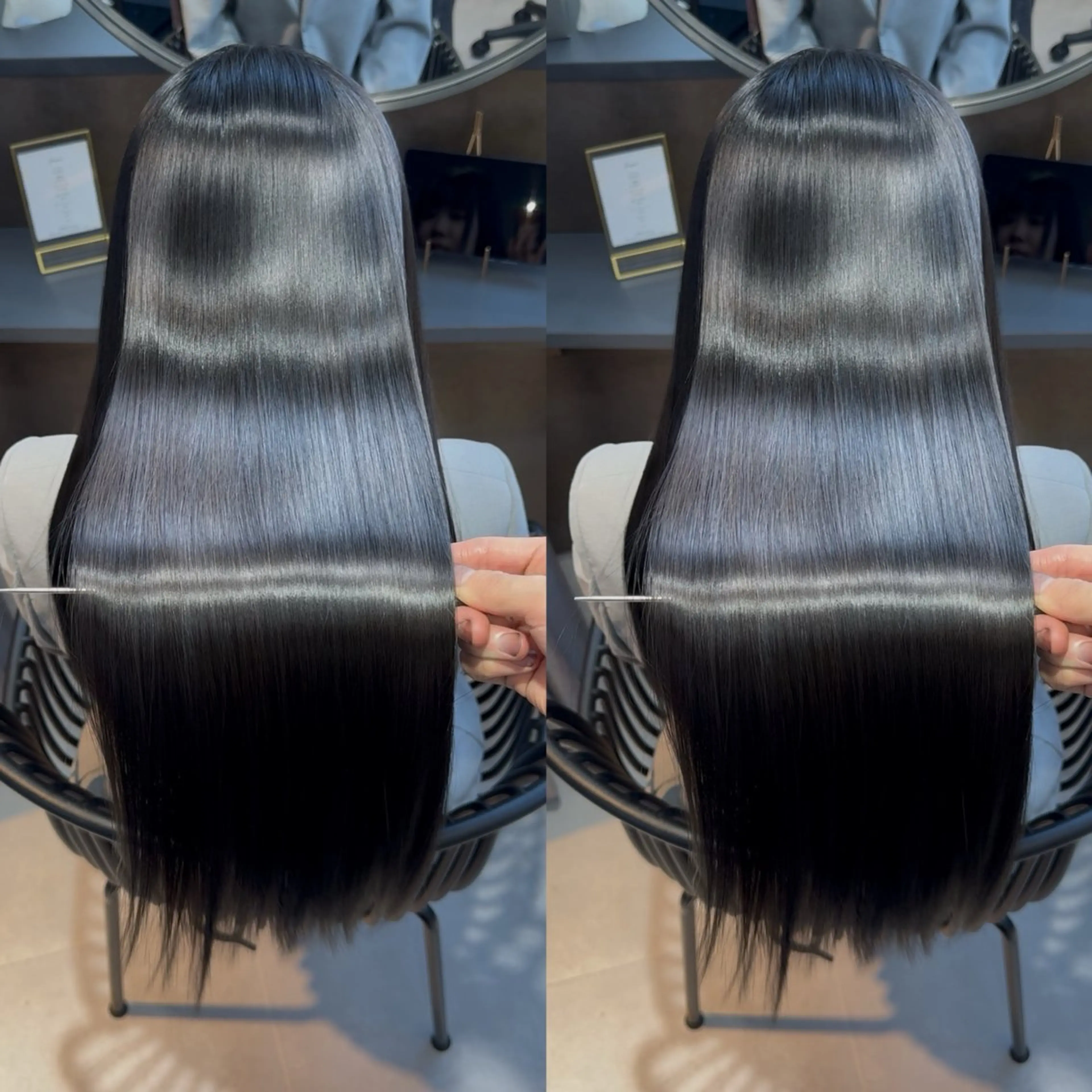 ロング カラー ブリーチ 髪質改善 縮毛矯正 トリートメント カット ヘアカラー トリートメント 新宿/髪質改善支持率 Ｎｏ．1💍yasuのヘアスタイル