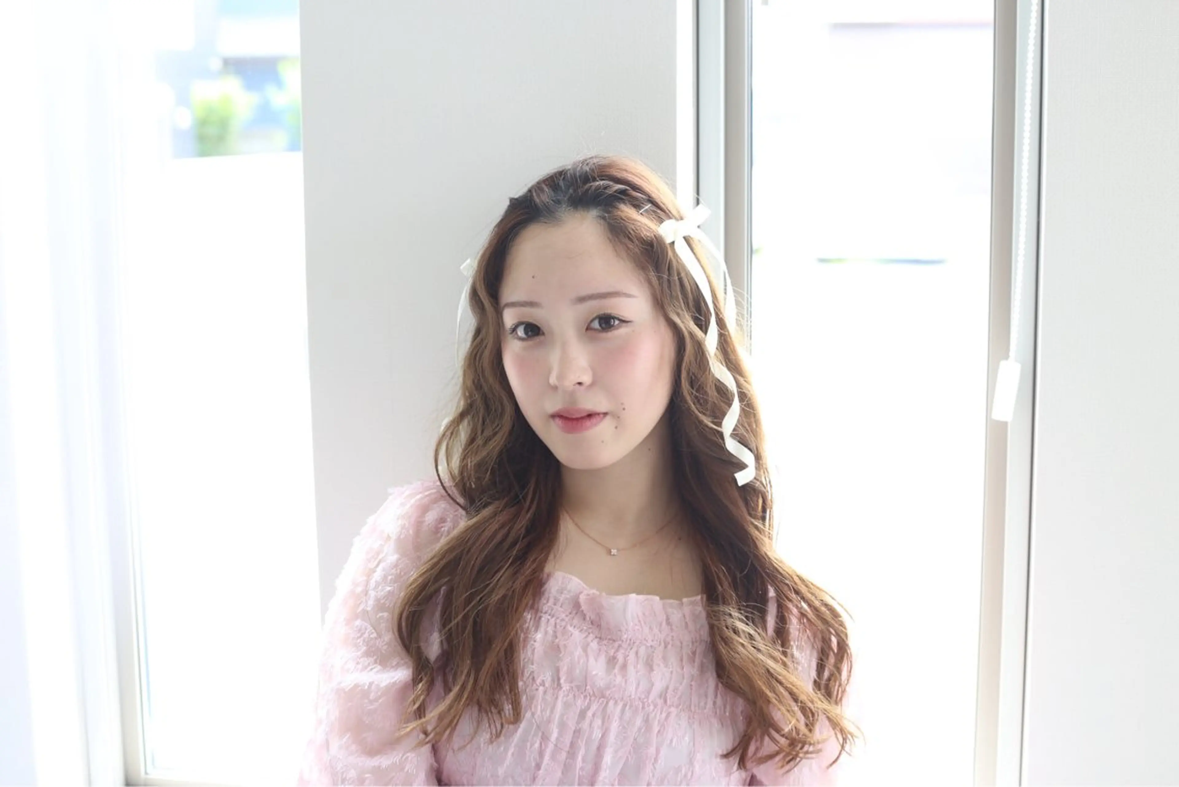 ロング カラー ベージュカラー ヘアカラー 江崎 浩花のヘアスタイル