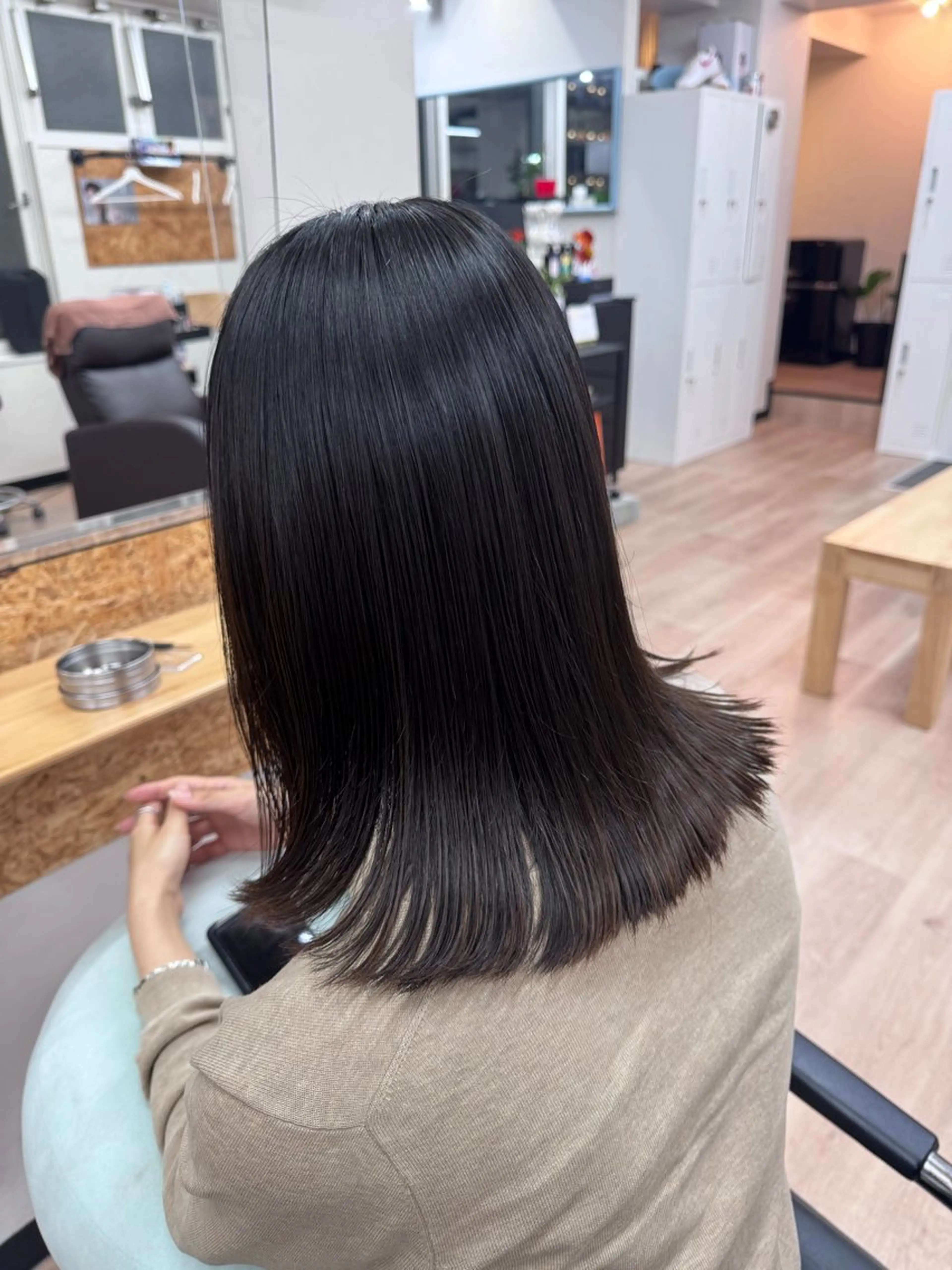 パーマ 縮毛矯正 吉松 ここみのヘアスタイル