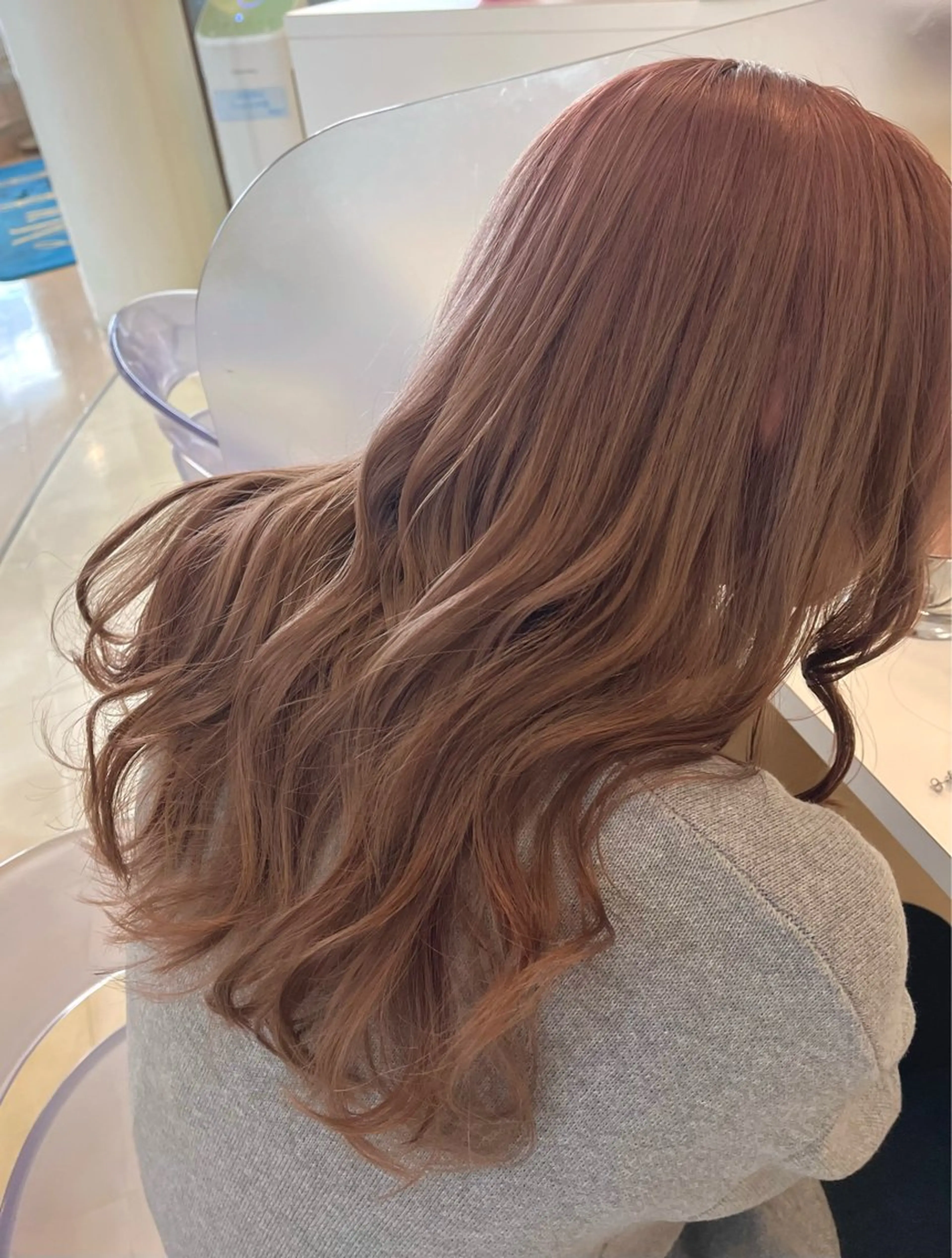 ロング カラー ベージュカラー ピンクカラー ピンクベージュ eMu🫧 〜𝑴𝒊𝒖〜のヘアスタイル