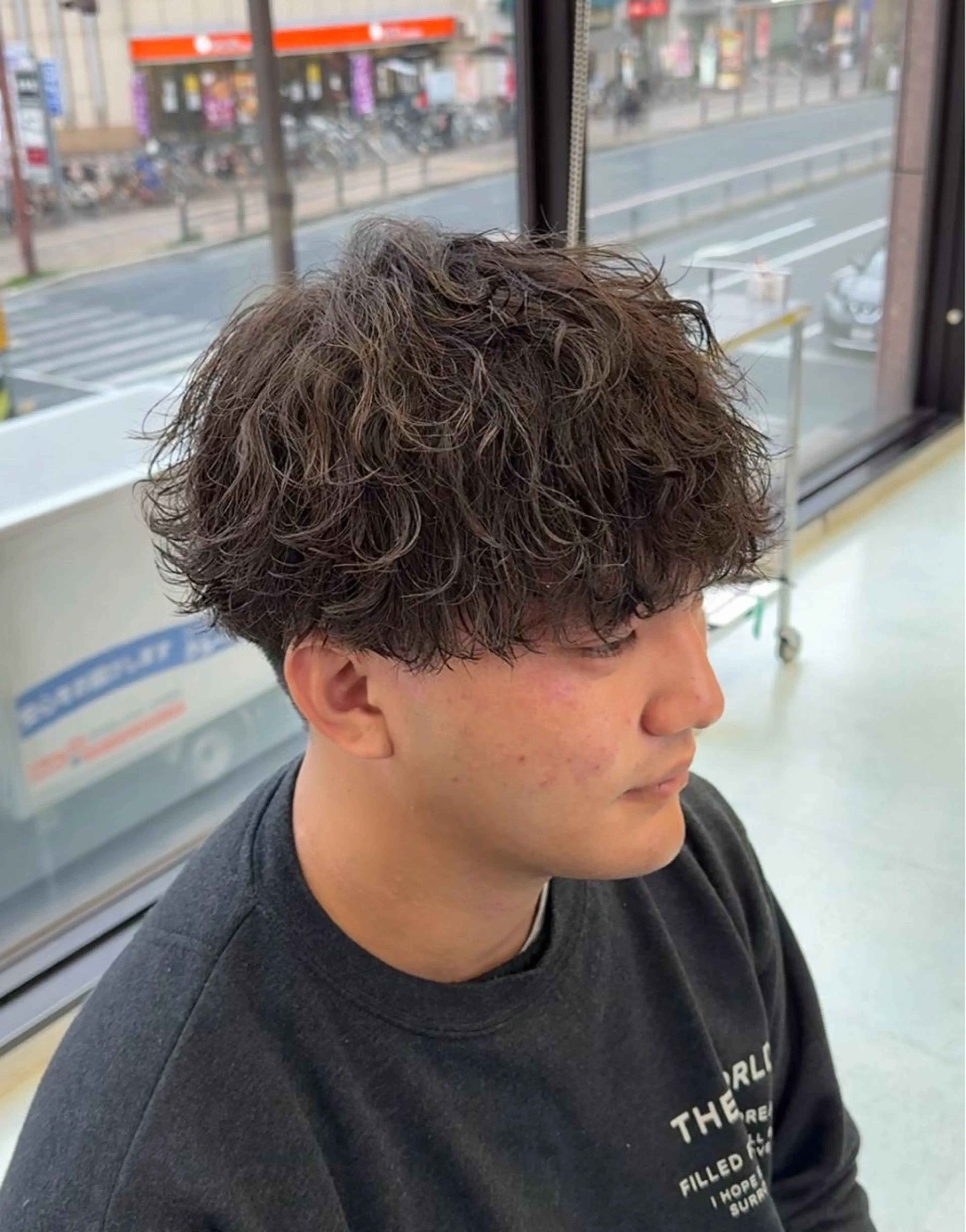ショート パーマ メンズ メンズパーマ 波巻きパーマ カット パーマ 小芝涼介/レイヤー /メンズパーマ✂️のヘアスタイル