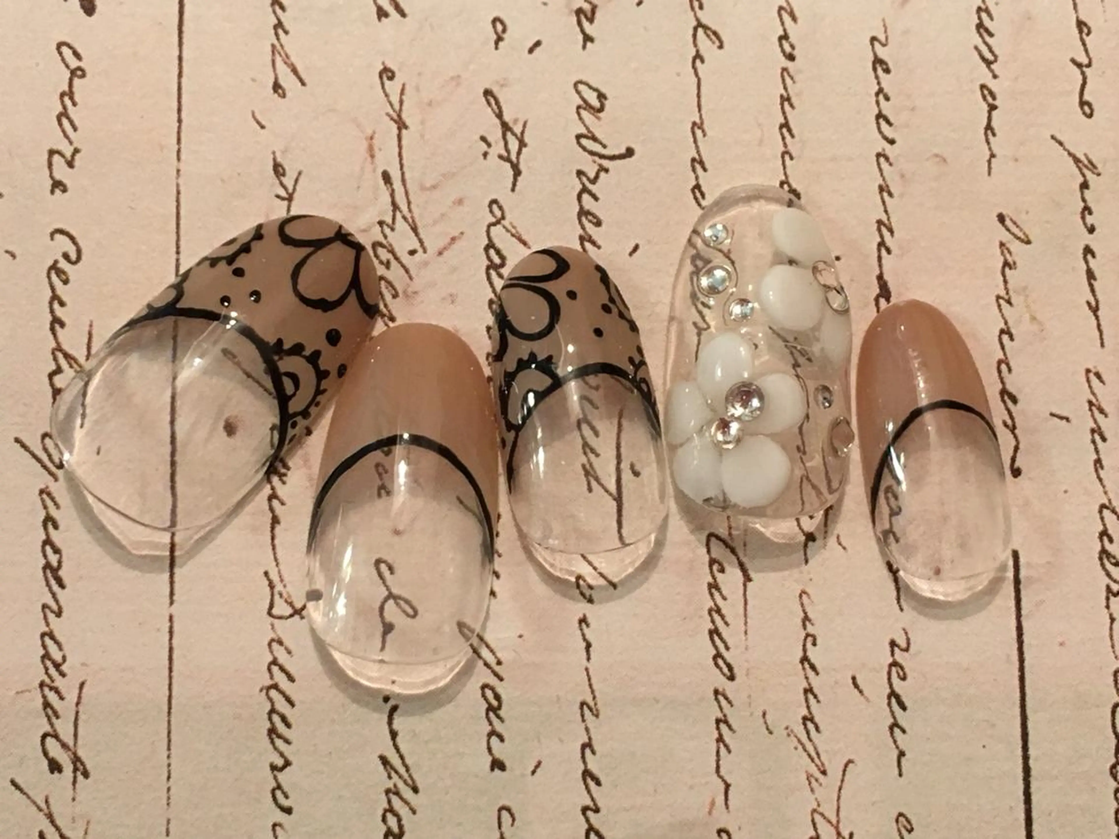 ネイル アートネイル フラワーネイル 古川 里美のネイルデザイン