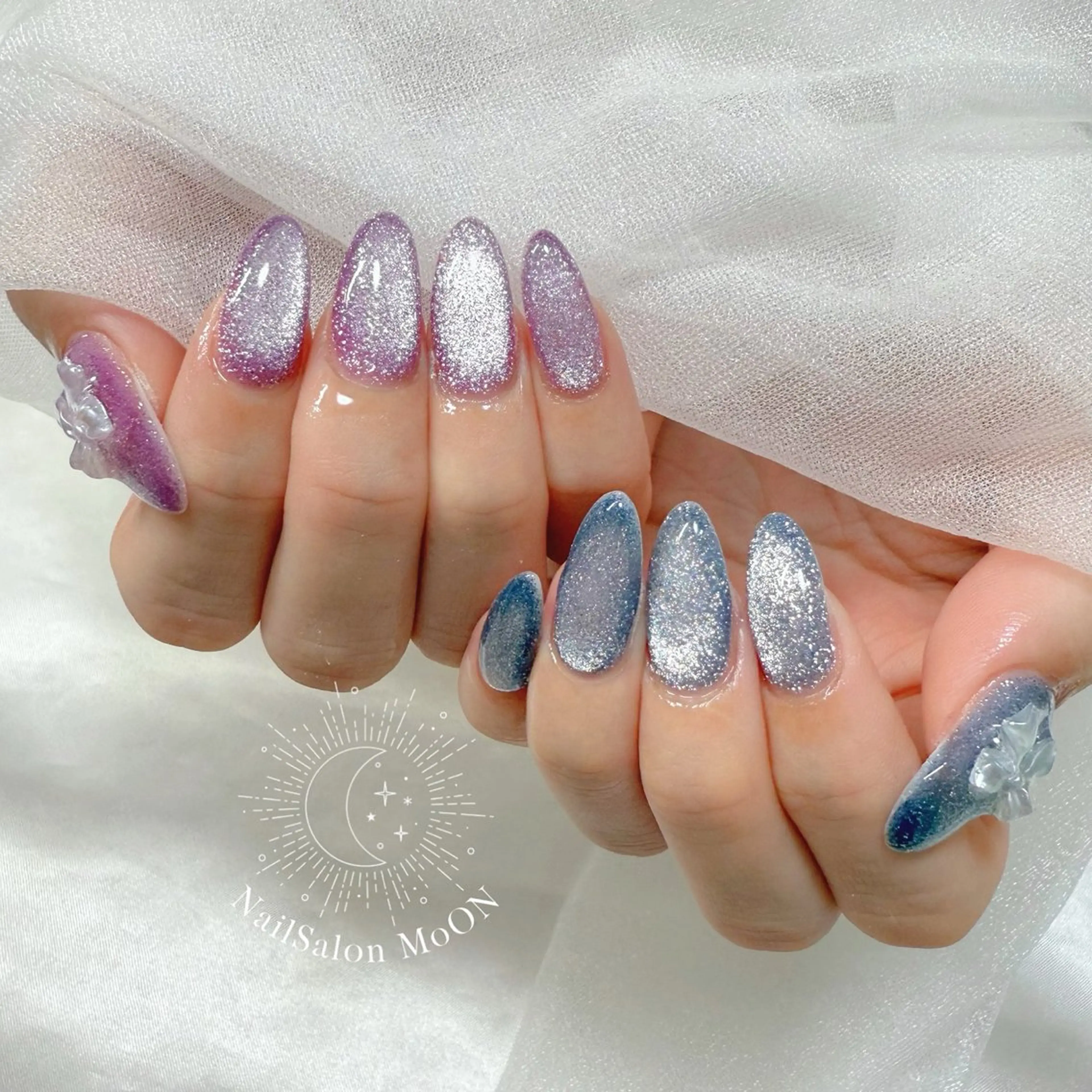 ネイル マグネットネイル ハンドネイル ハンドケア MoON...❤︎ MeGuのネイルデザイン