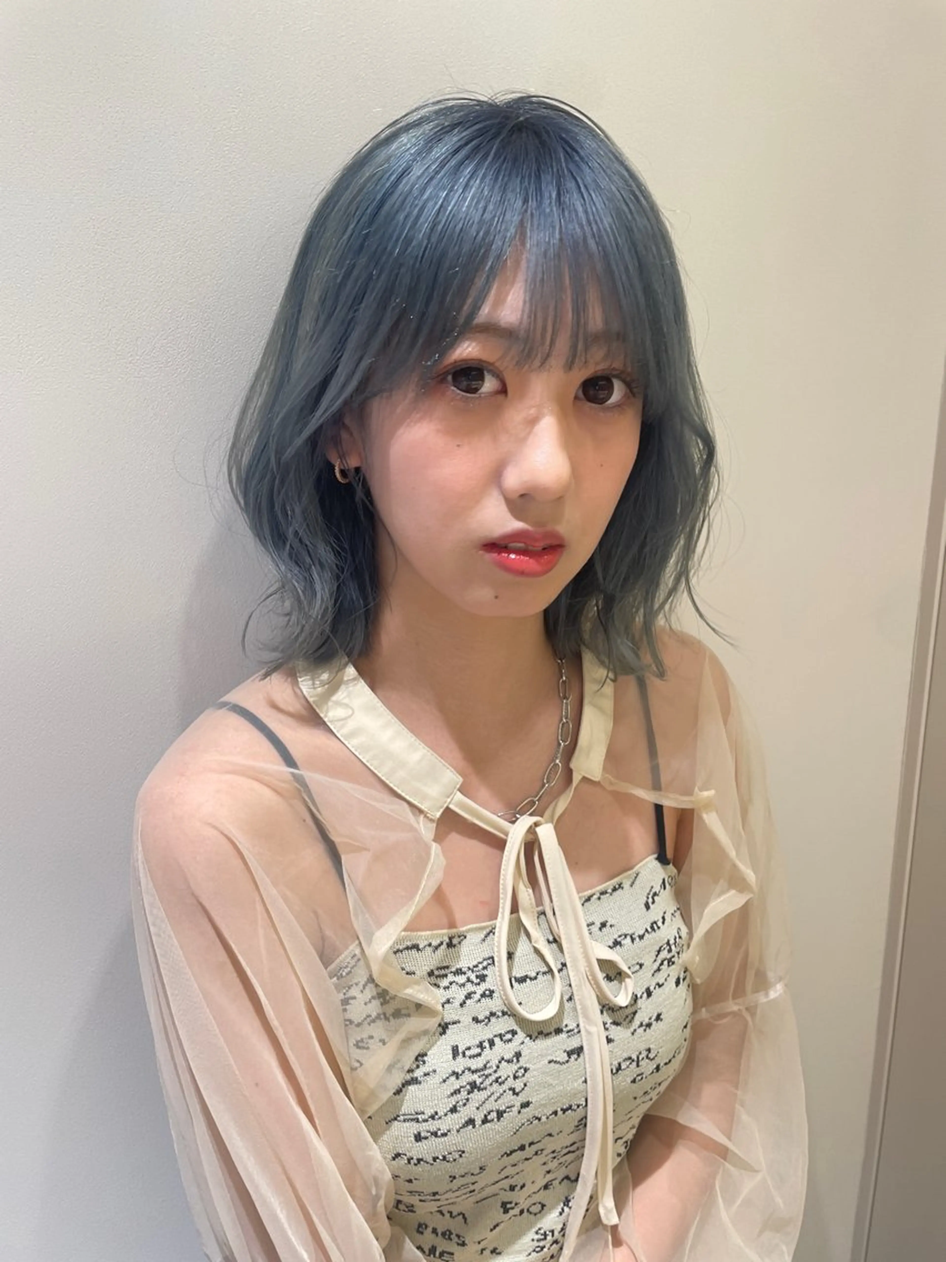 ミディアム カラー 韓国ヘア/レイヤー Londエレンのヘアスタイル