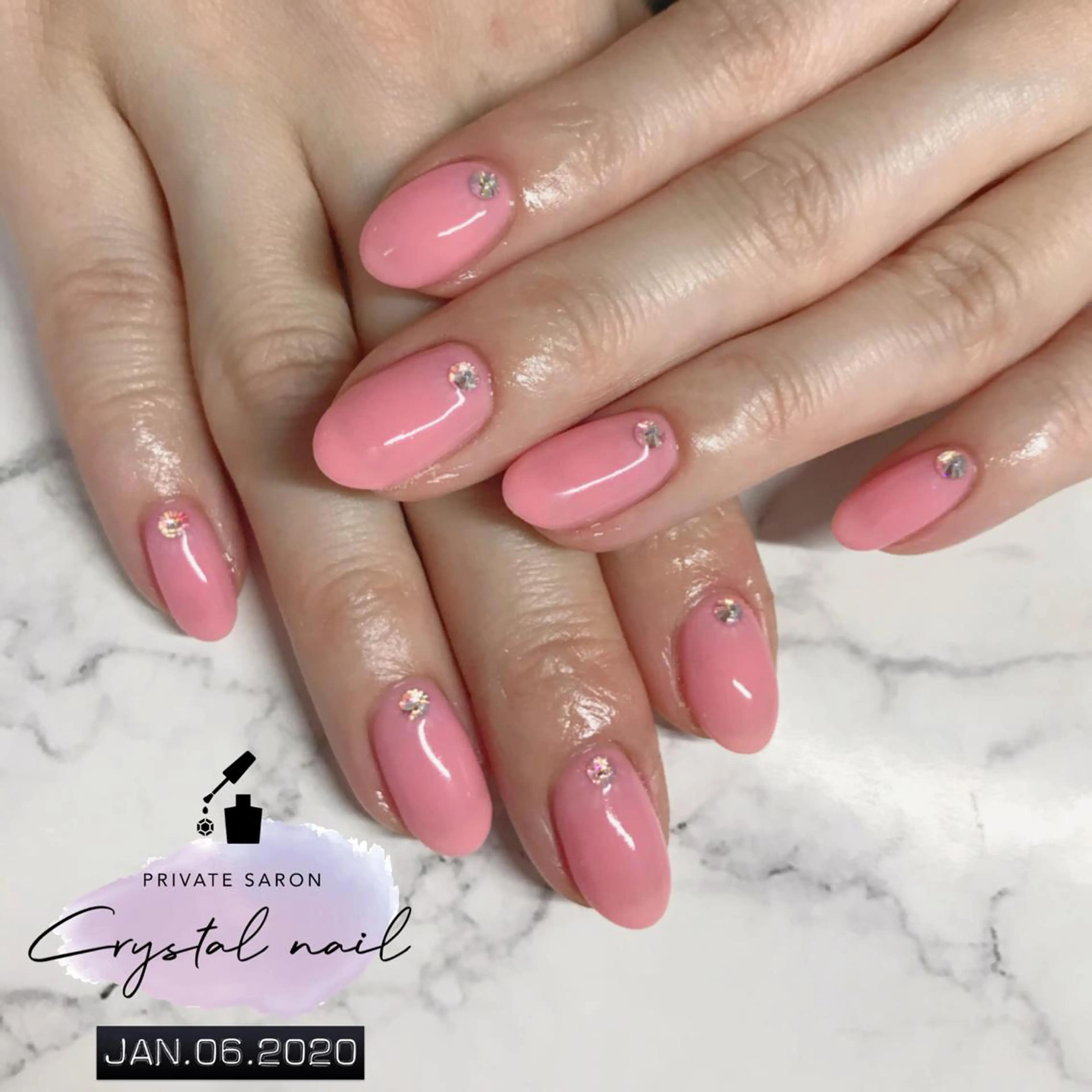 ネイル ストーンネイル ハンドネイル SCENERY NAILのネイルデザイン