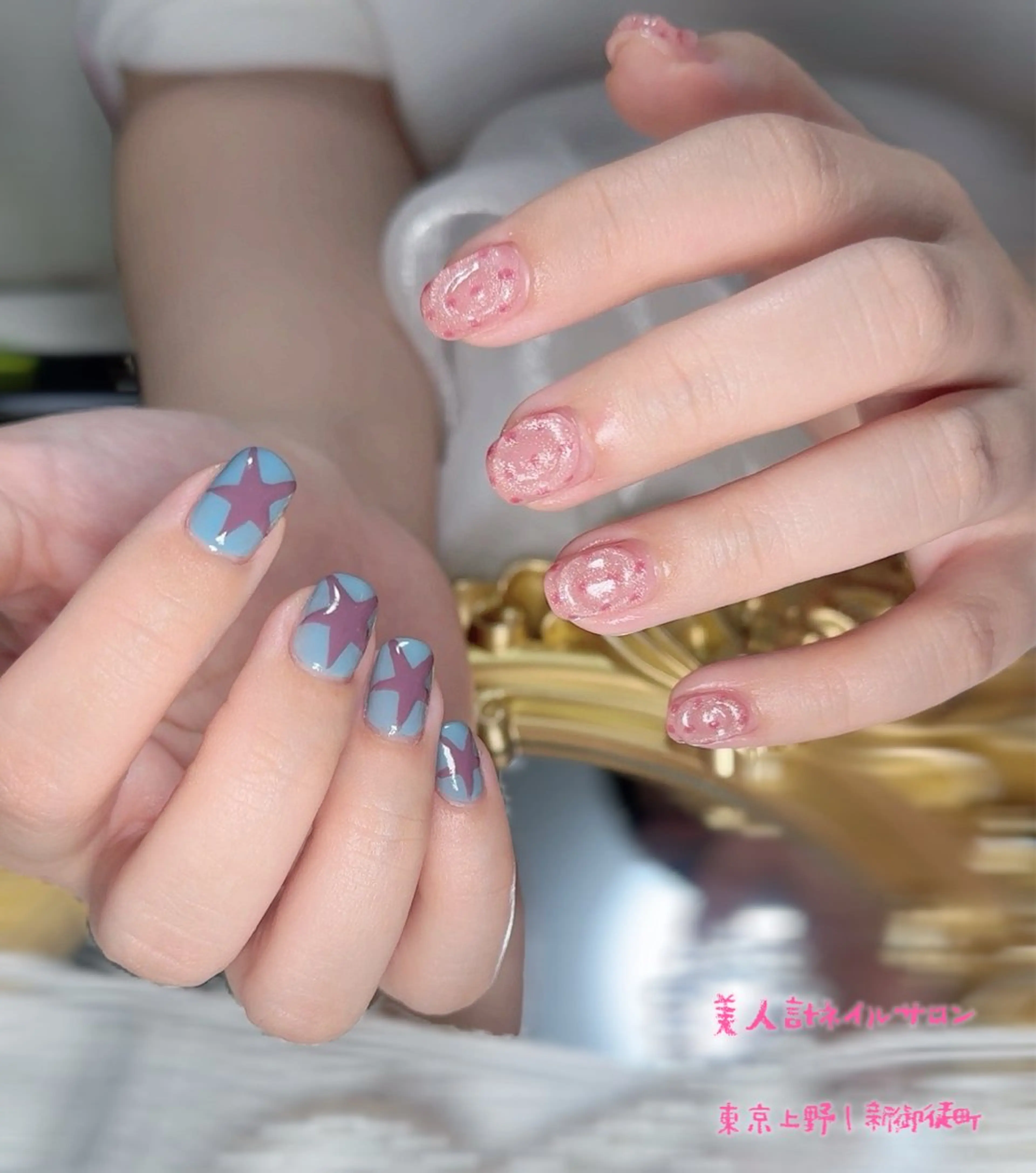 ネイル アートネイル ドット 韓国ネイル ハンドネイル 中山 美月のネイルデザイン