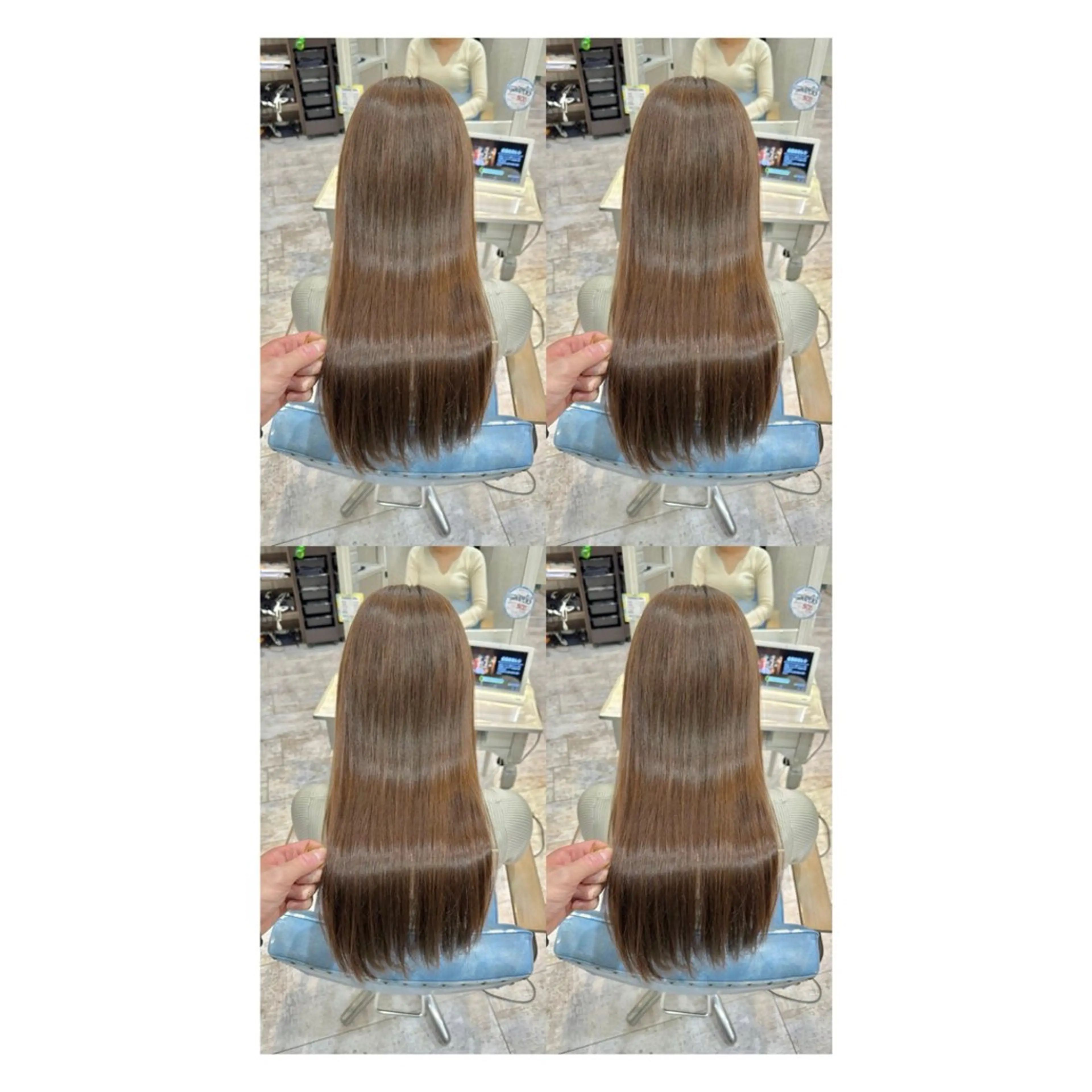 ロング カラー 透明感カラー 髪質改善 縮毛矯正 トリートメント カット ヘアカラー トリートメント 店長✨レイヤー✖️ 髪質改善✖️韓国ヘアのヘアスタイル