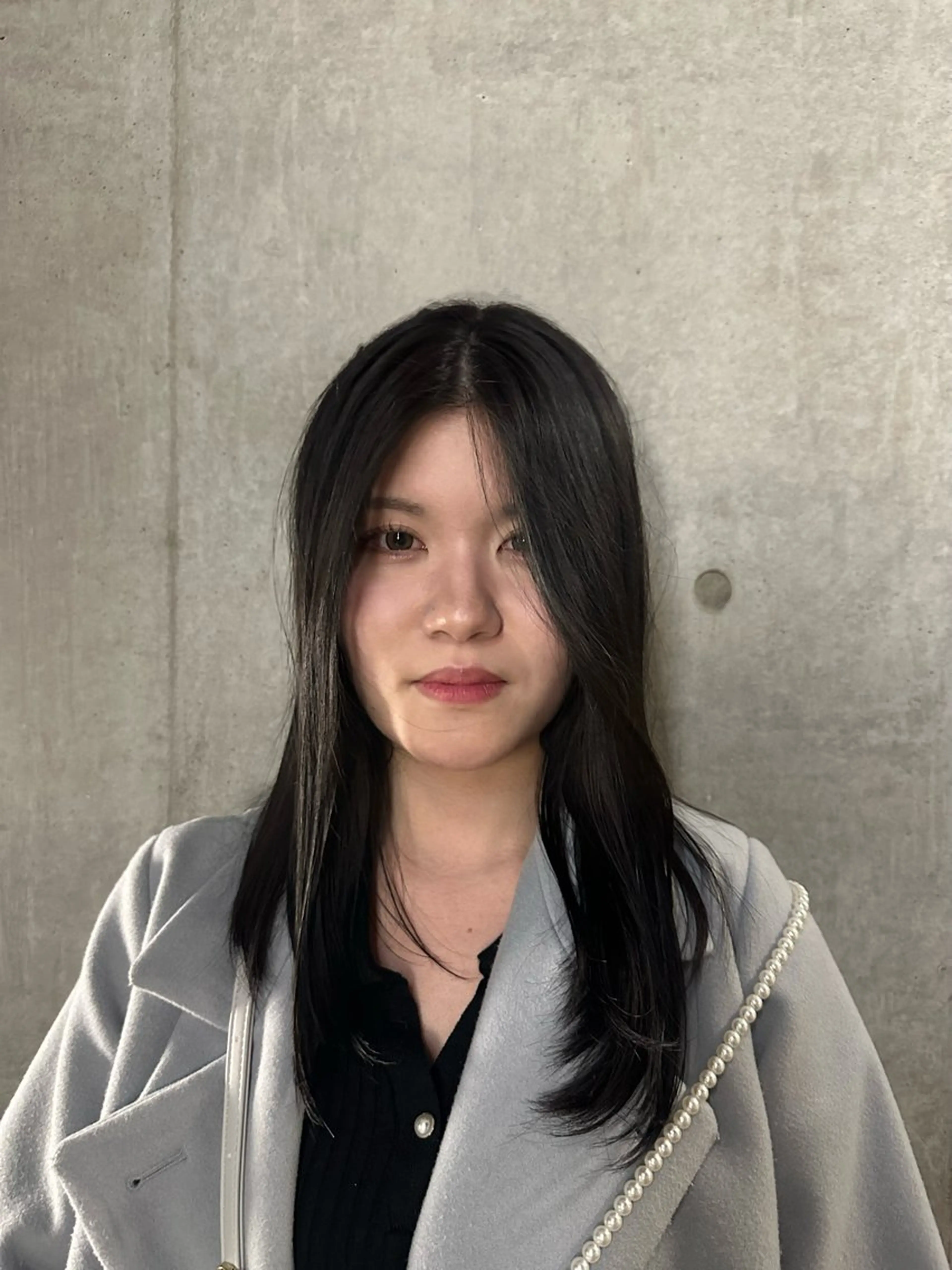 セミロング カラー ディープラベンダー ラベンダーカラー ANDREY RISAのヘアスタイル