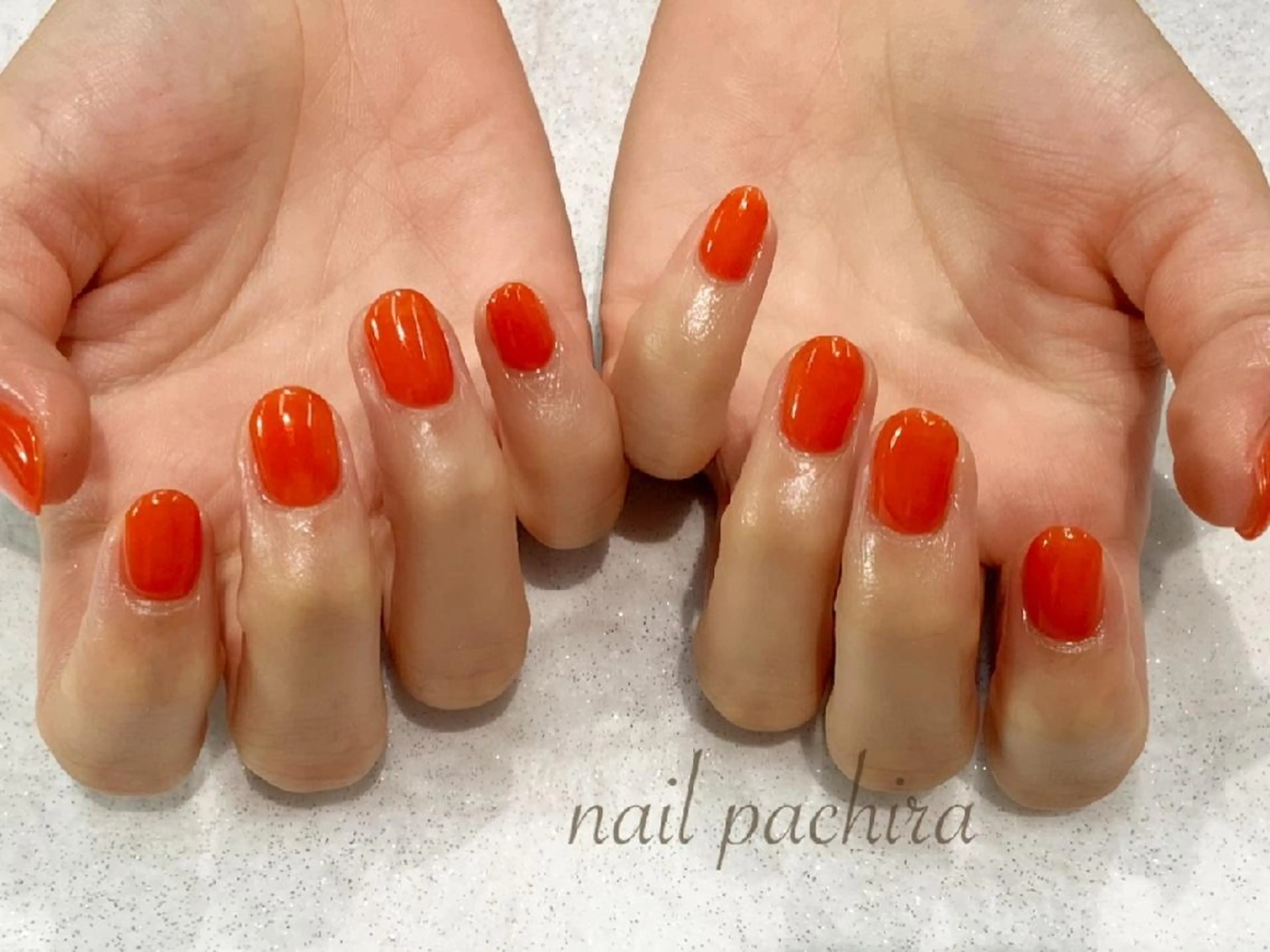 ネイル ワンカラーネイル ネイルパキラ ゆうのネイルデザイン