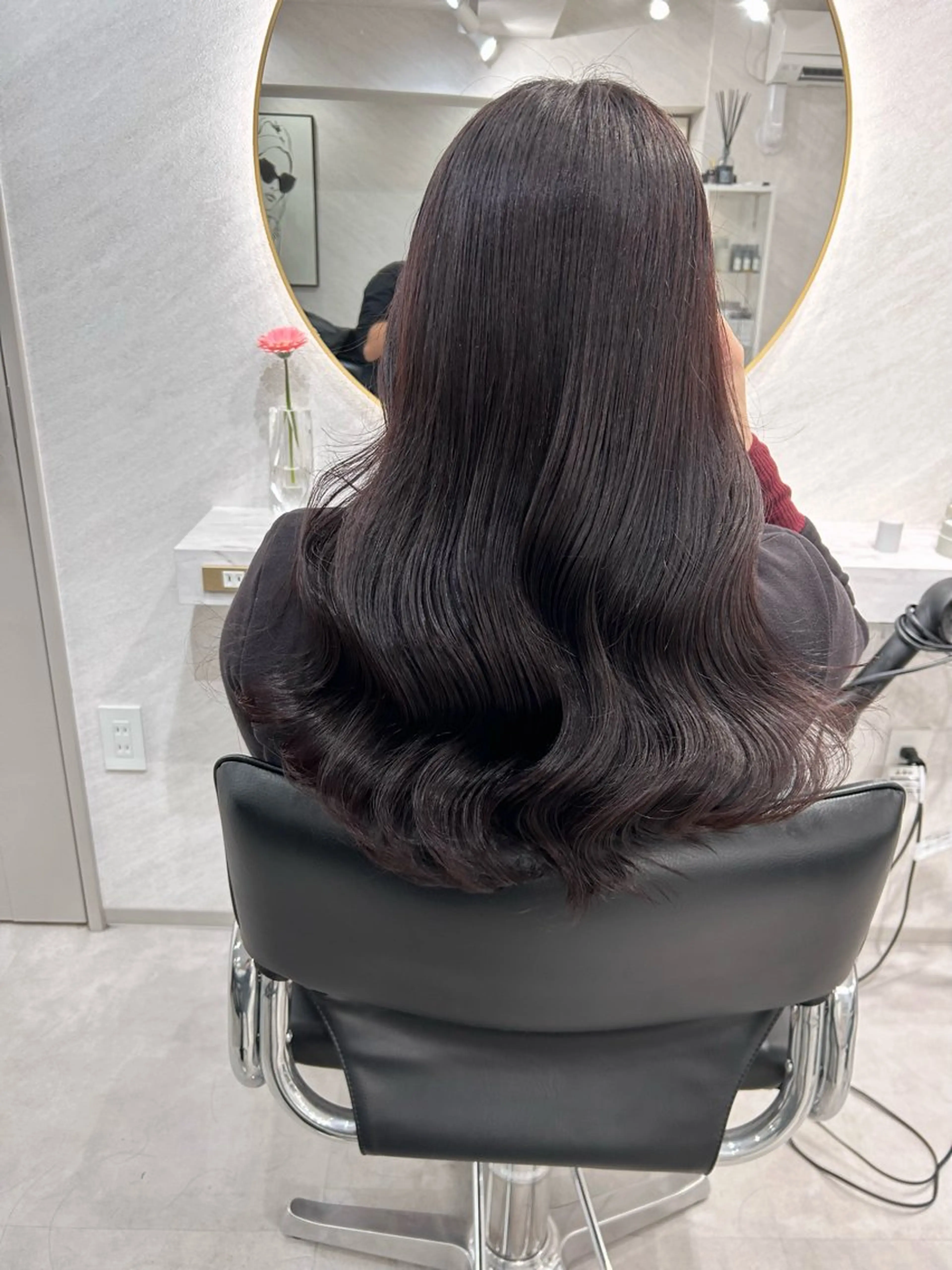 ロング カラー カット ヘアカラー トリートメント 髪質改善will hairdesignのヘアスタイル