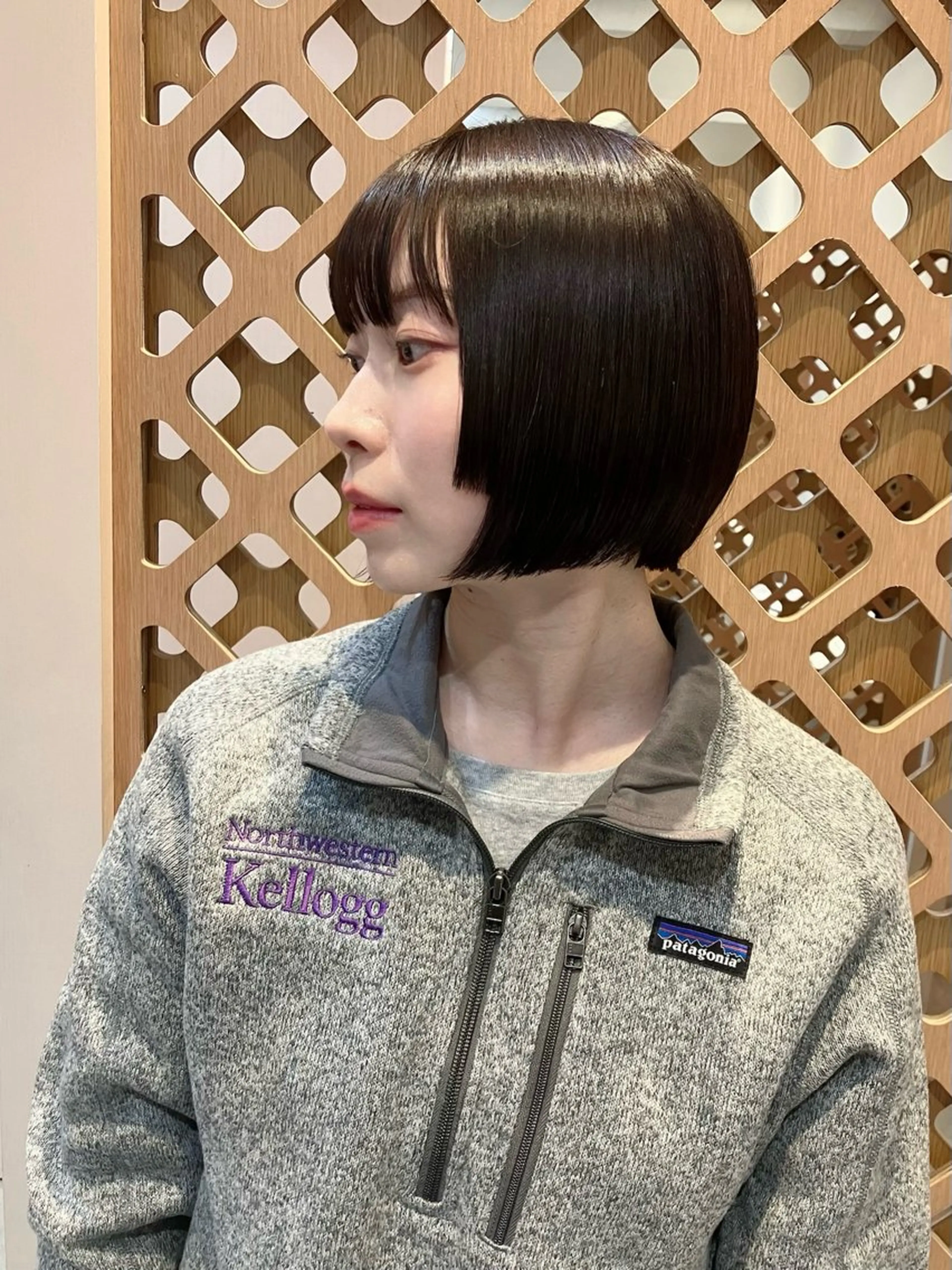 ショート カラー ボブレイヤー 黒髪 ボブ レイヤーカット カット ヘアカラー 川間 将彦のヘアスタイル
