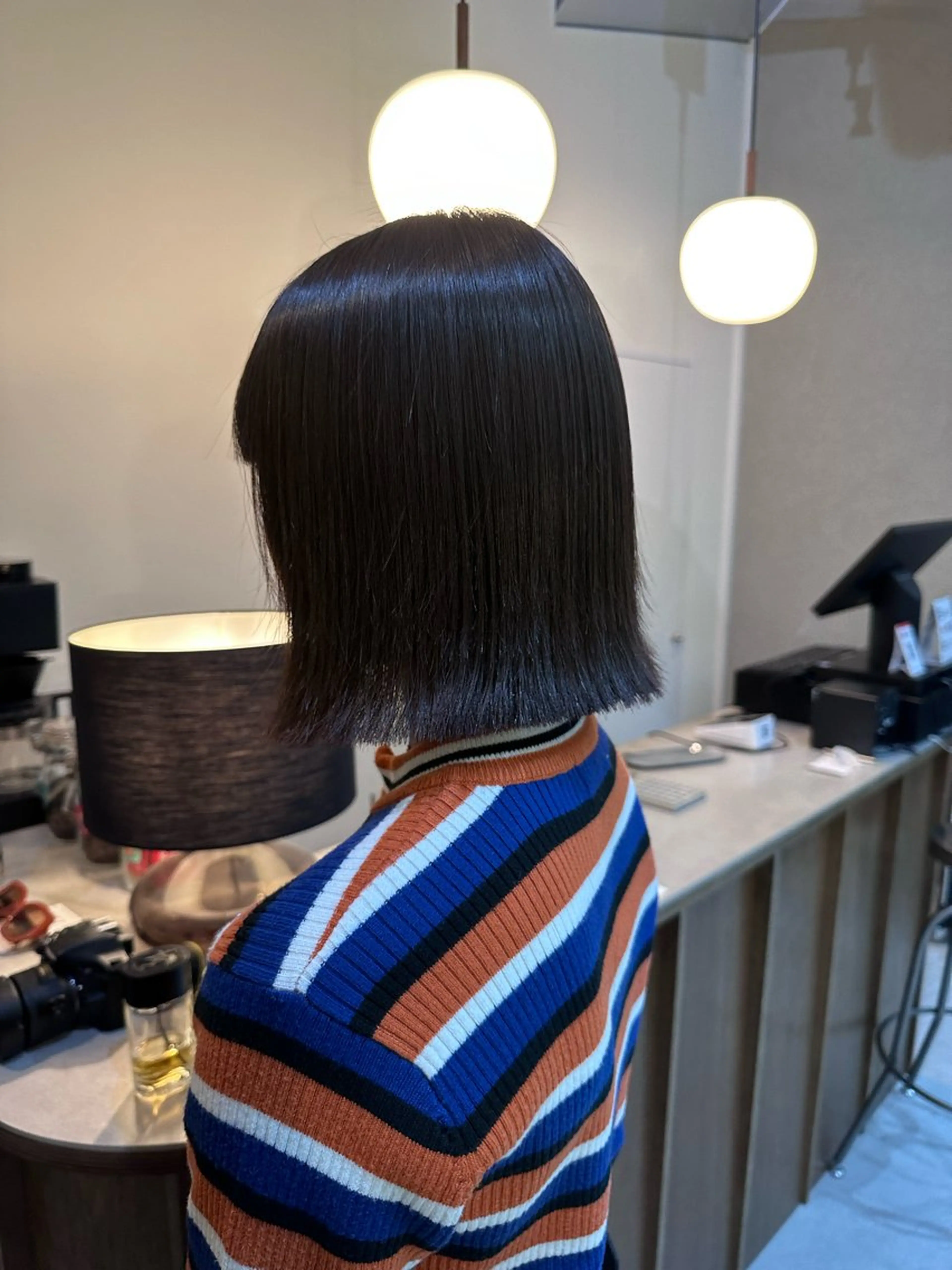 ミディアム 縮毛矯正 トリートメント Shiro RENのヘアスタイル