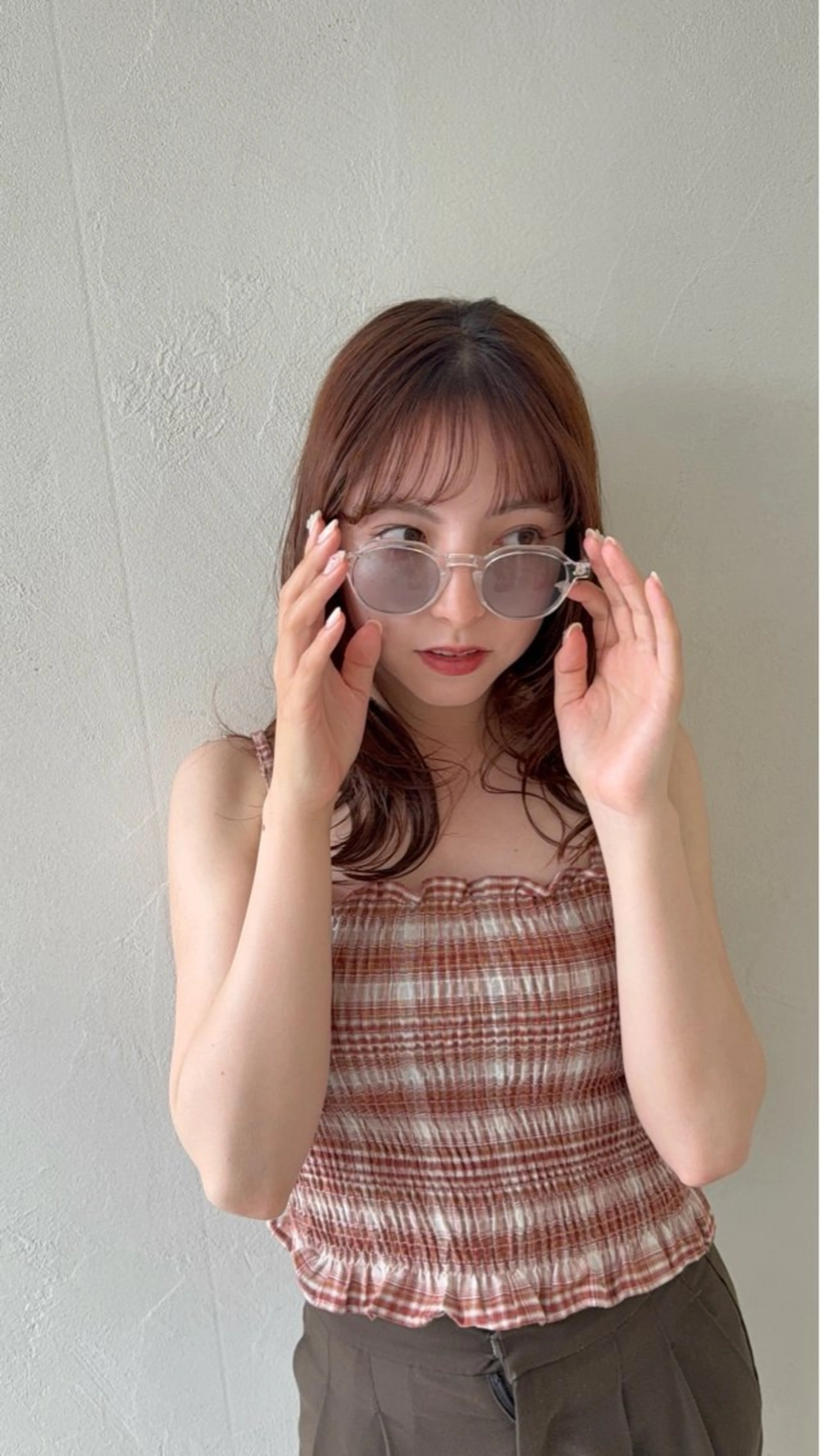 セミロング 一宮　　透明感カラー 髪質改善　ヘッドスパのヘアスタイル