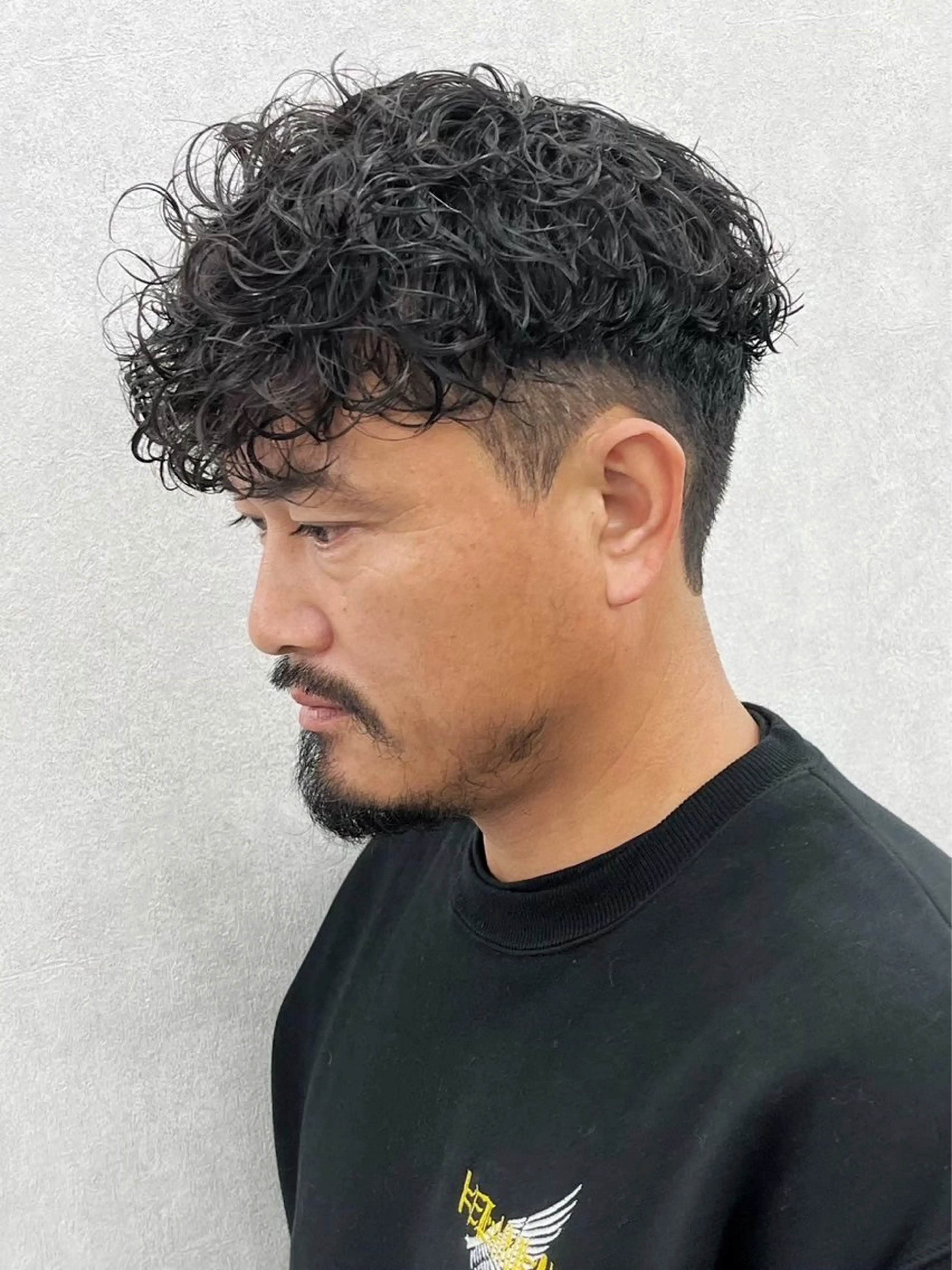 パーマ メンズ フェザーパーマ浦和 スパイキーショートのヘアスタイル