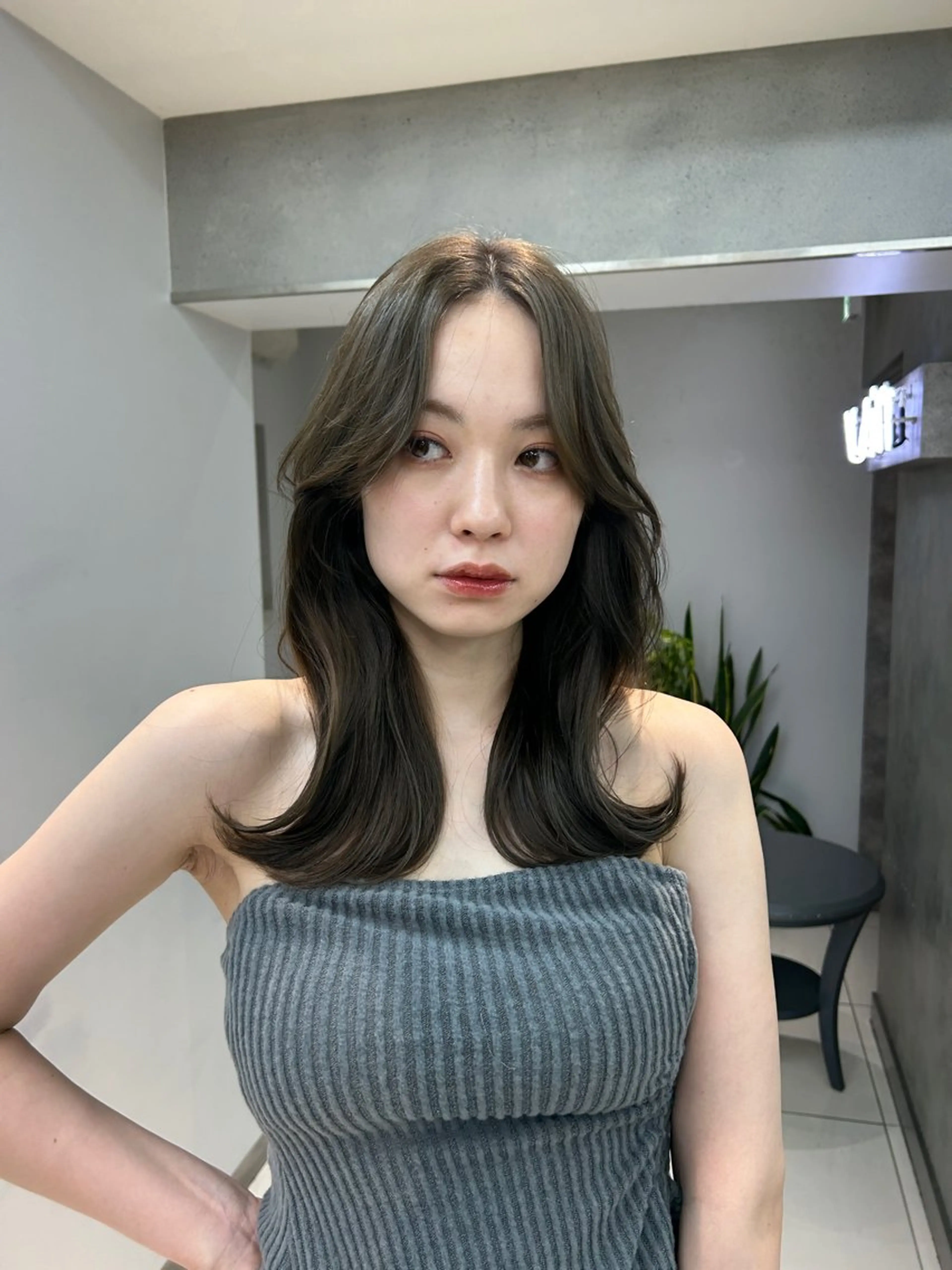 セミロング くびれボブレイヤー 渋谷/kougaのヘアスタイル