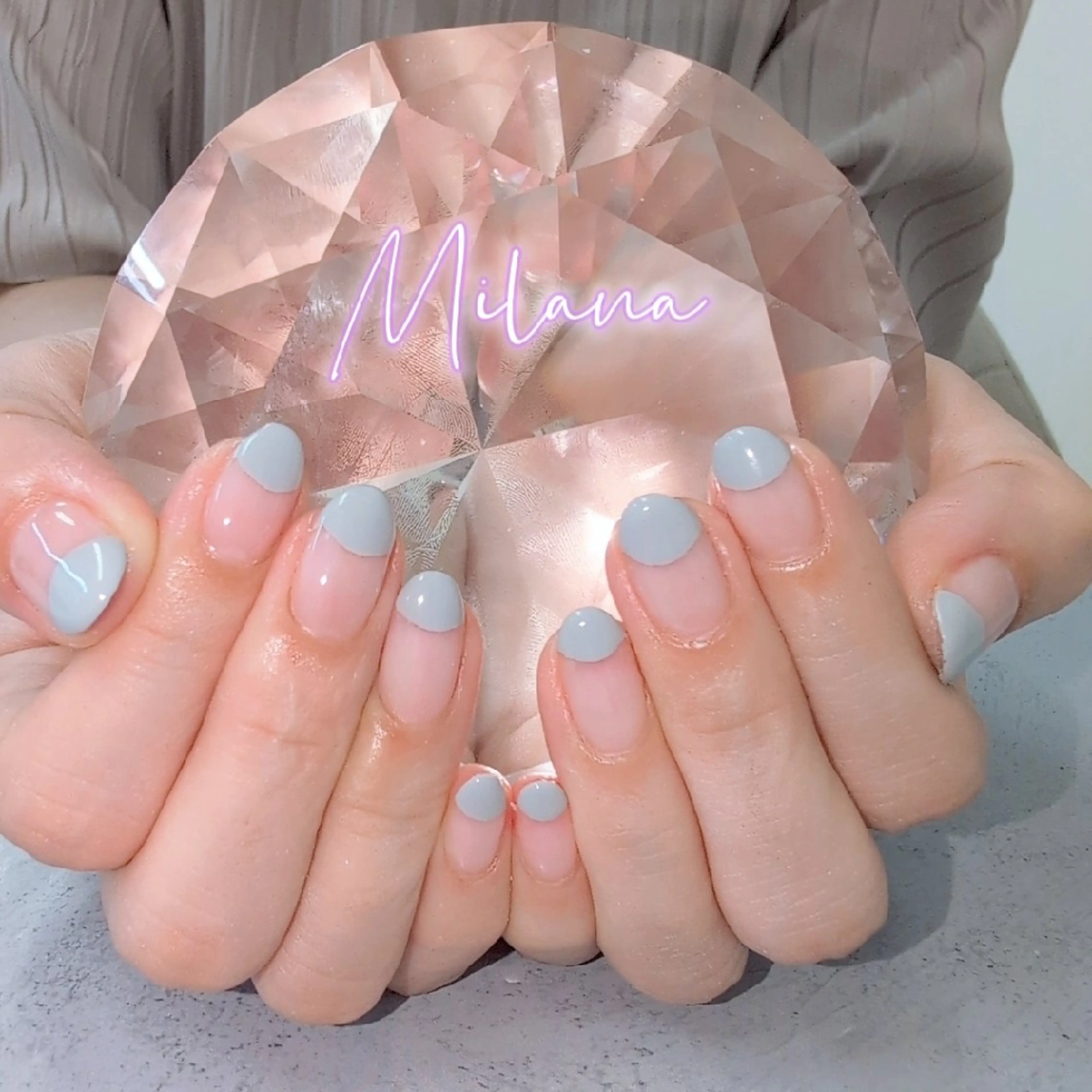 ネイル フレンチネイル ハンドネイル Milana 川瀬のネイルデザイン