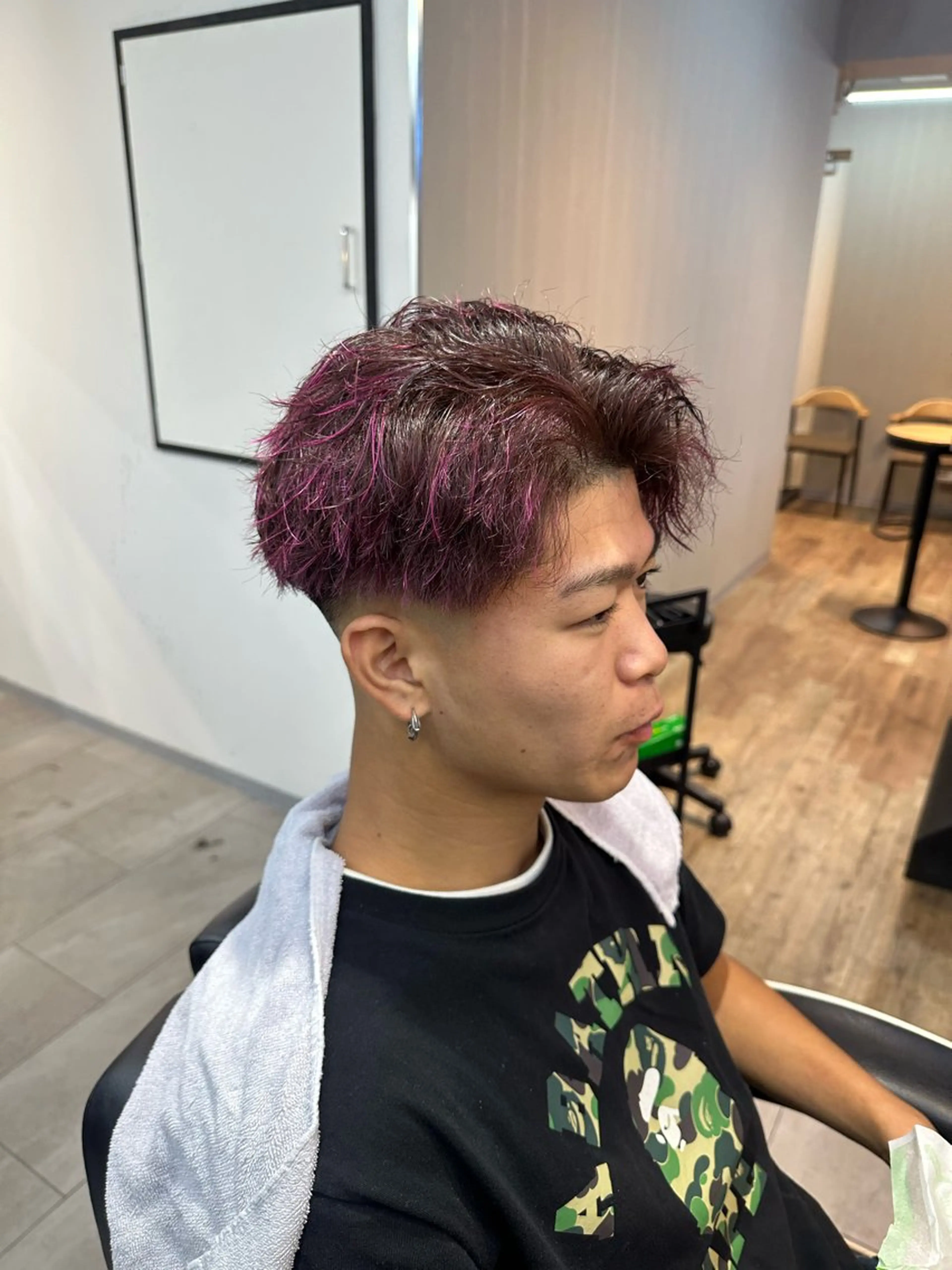 カット、ハイライトメッシュ、オンカラー✨️新生活大イメチェン✨️かっこよくなりたい方おすすめ！の写真