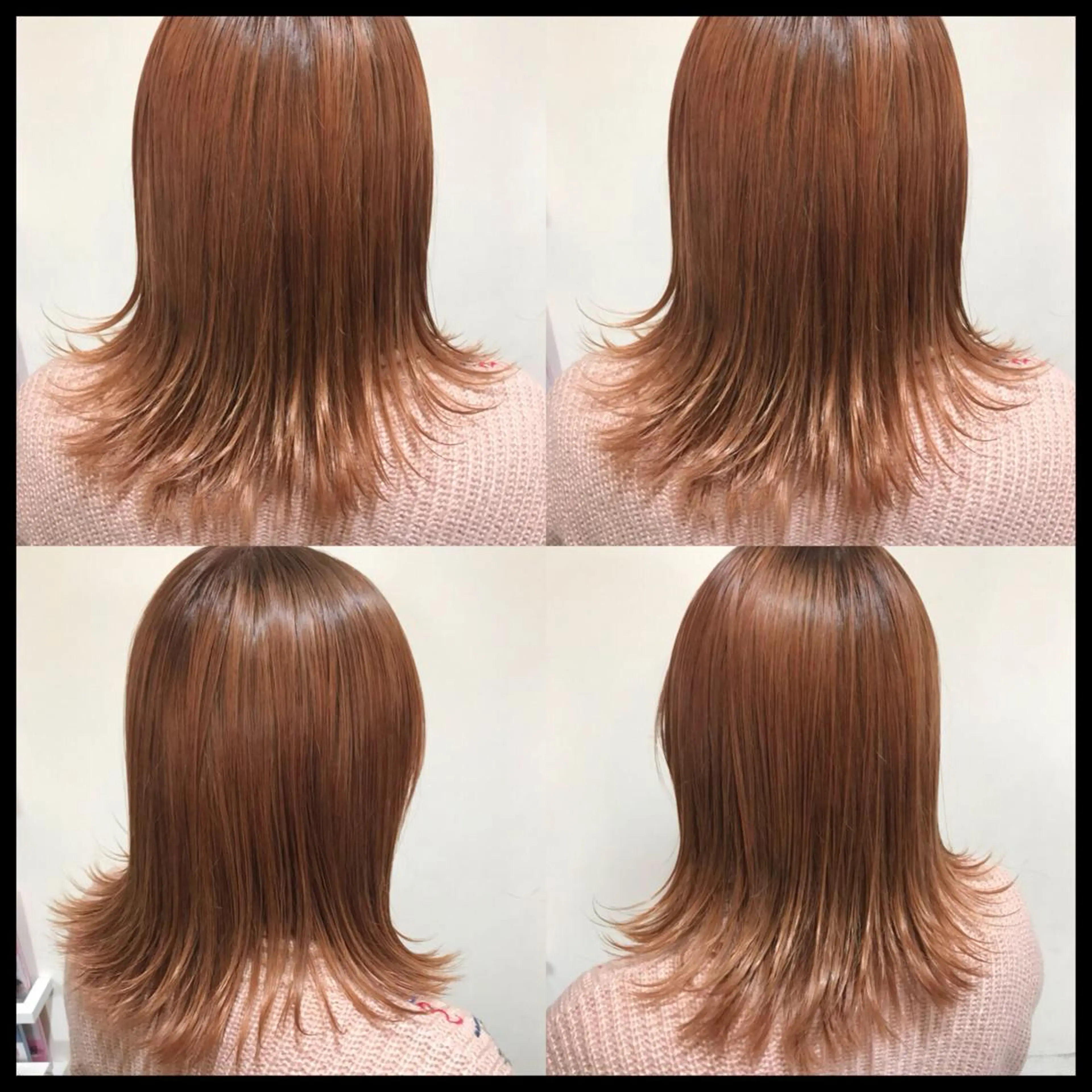 ミディアム カラー グラデーションカラー オレンジ 韓国風ヘア 似合わせ/ブリーチ カラー.岡田友仁のヘアスタイル