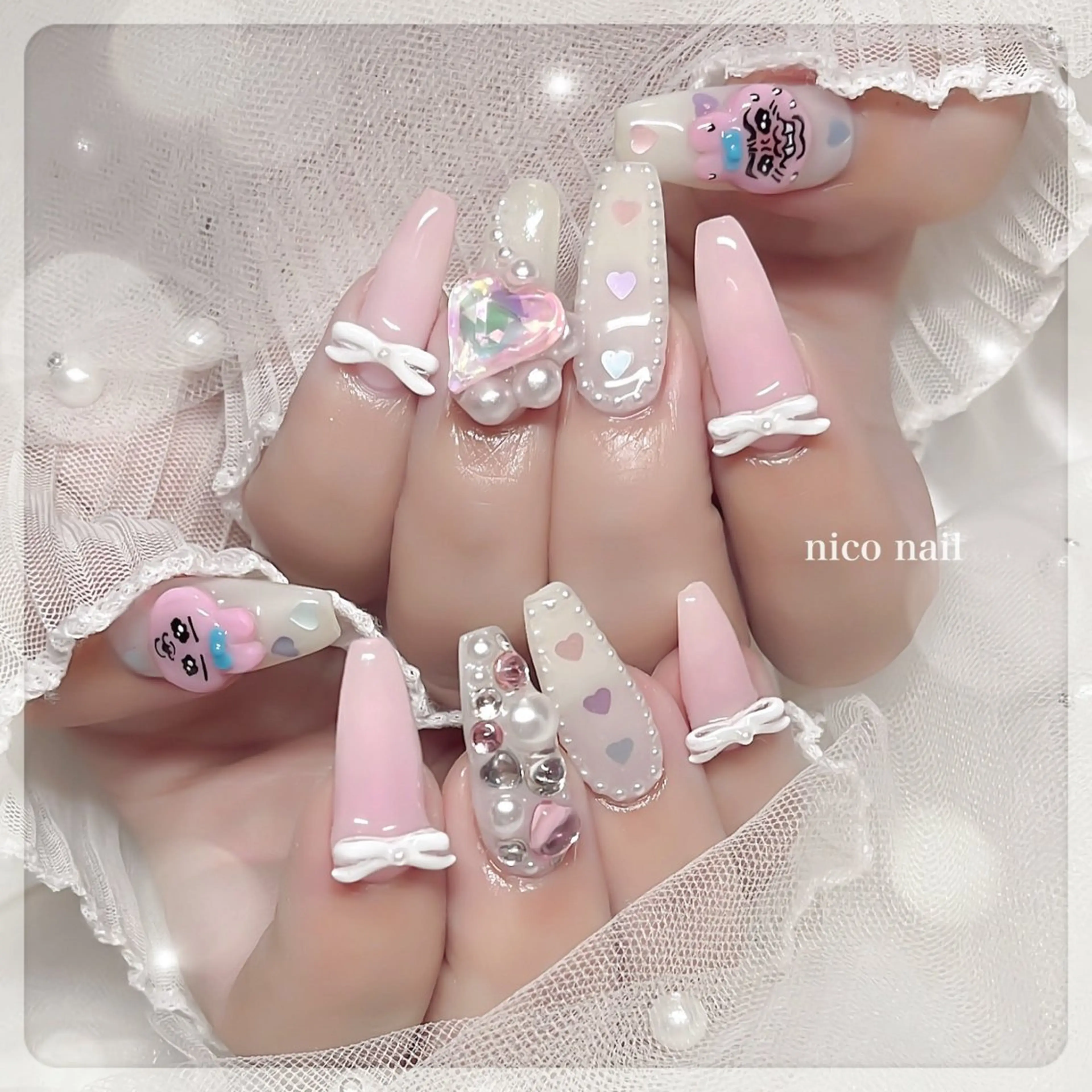 ネイル ハンドネイル 三鷹🎀韓国ネイル/ niconail🪄のネイルデザイン