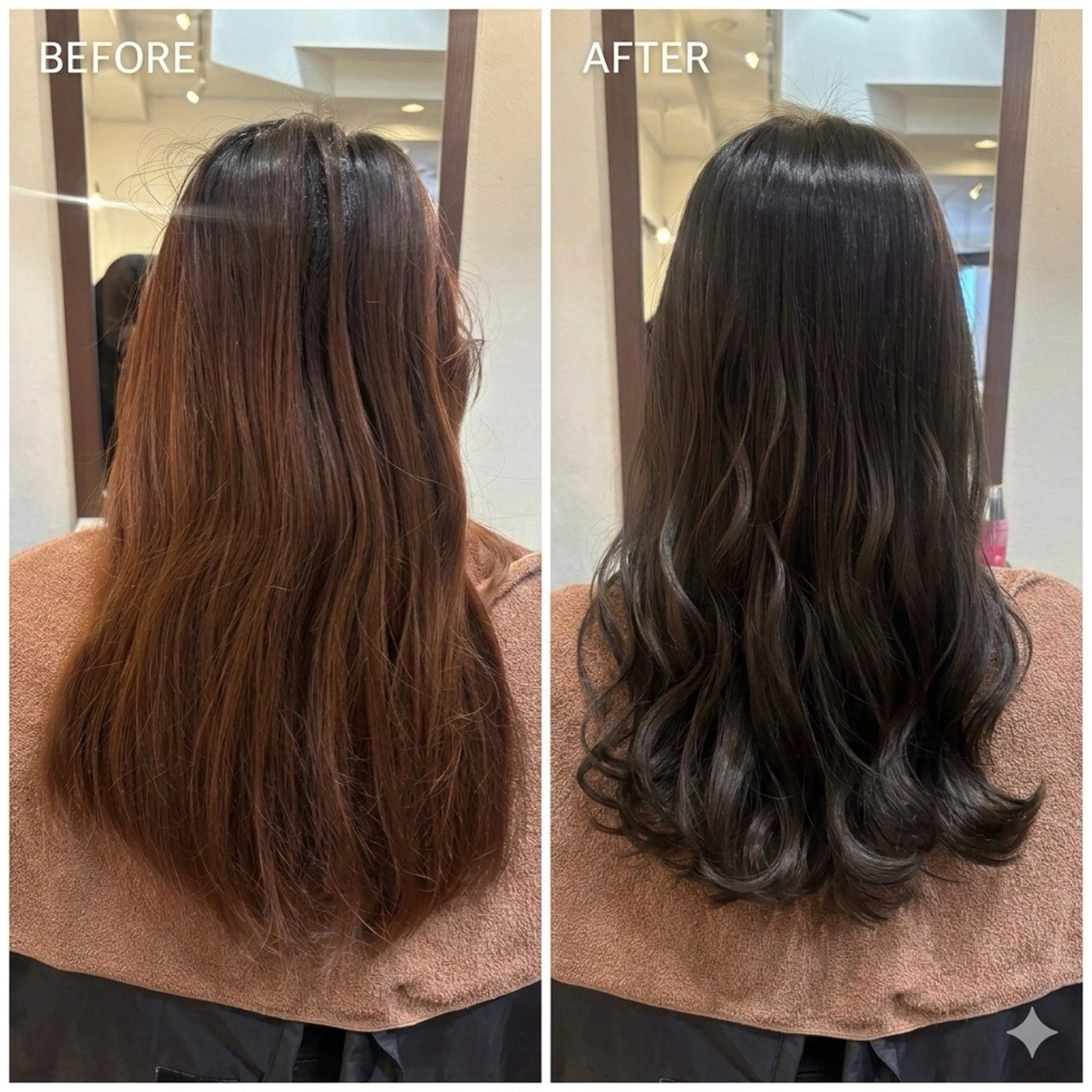 ロング MOLLASALON 浅香山店所属・髪質改善カラー 縮毛矯正🤍辻桃加のヘアスタイル