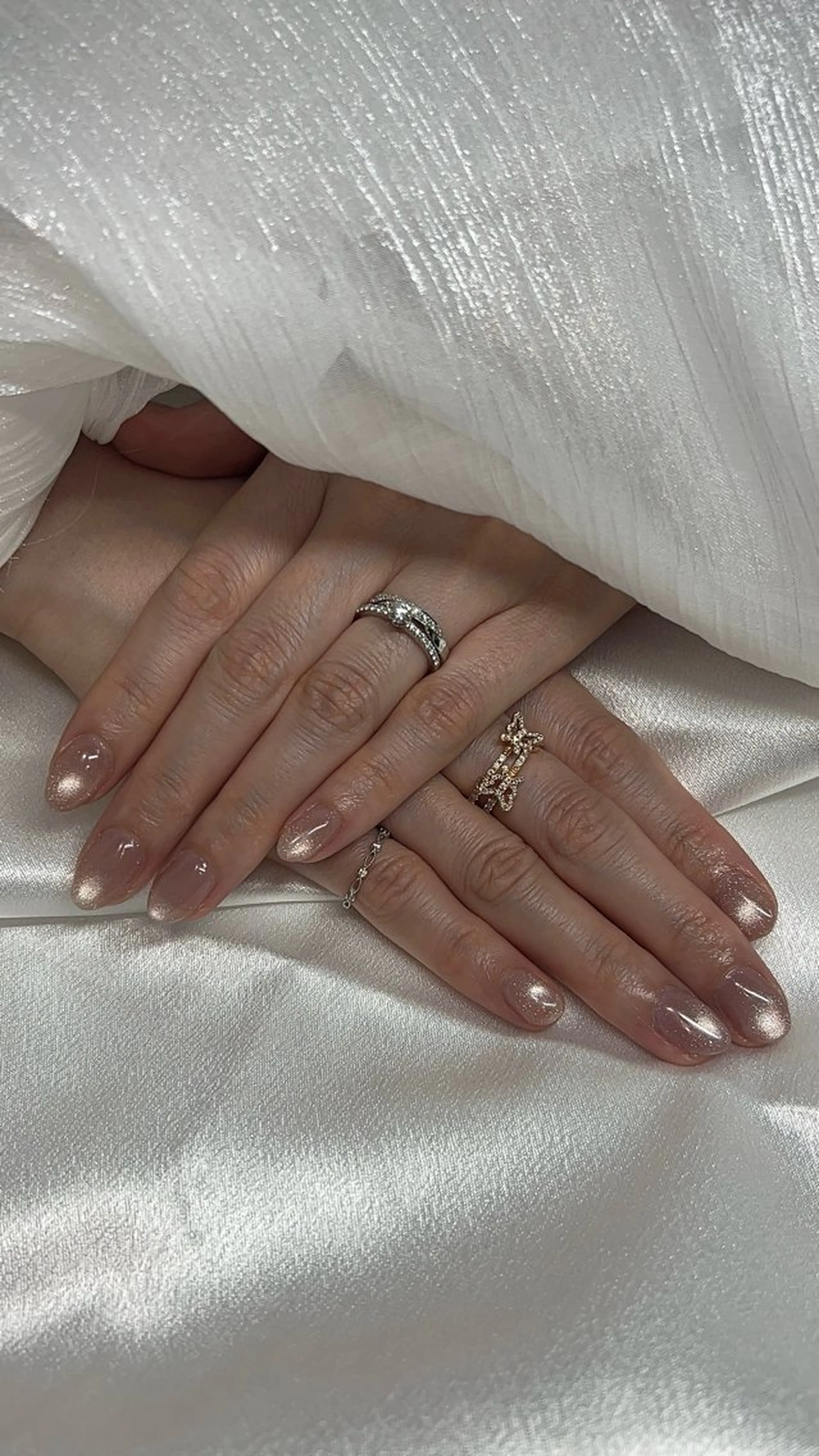 ネイル マグネットネイル オフィスネイル シンプルネイル spade nail kirariのネイルデザイン