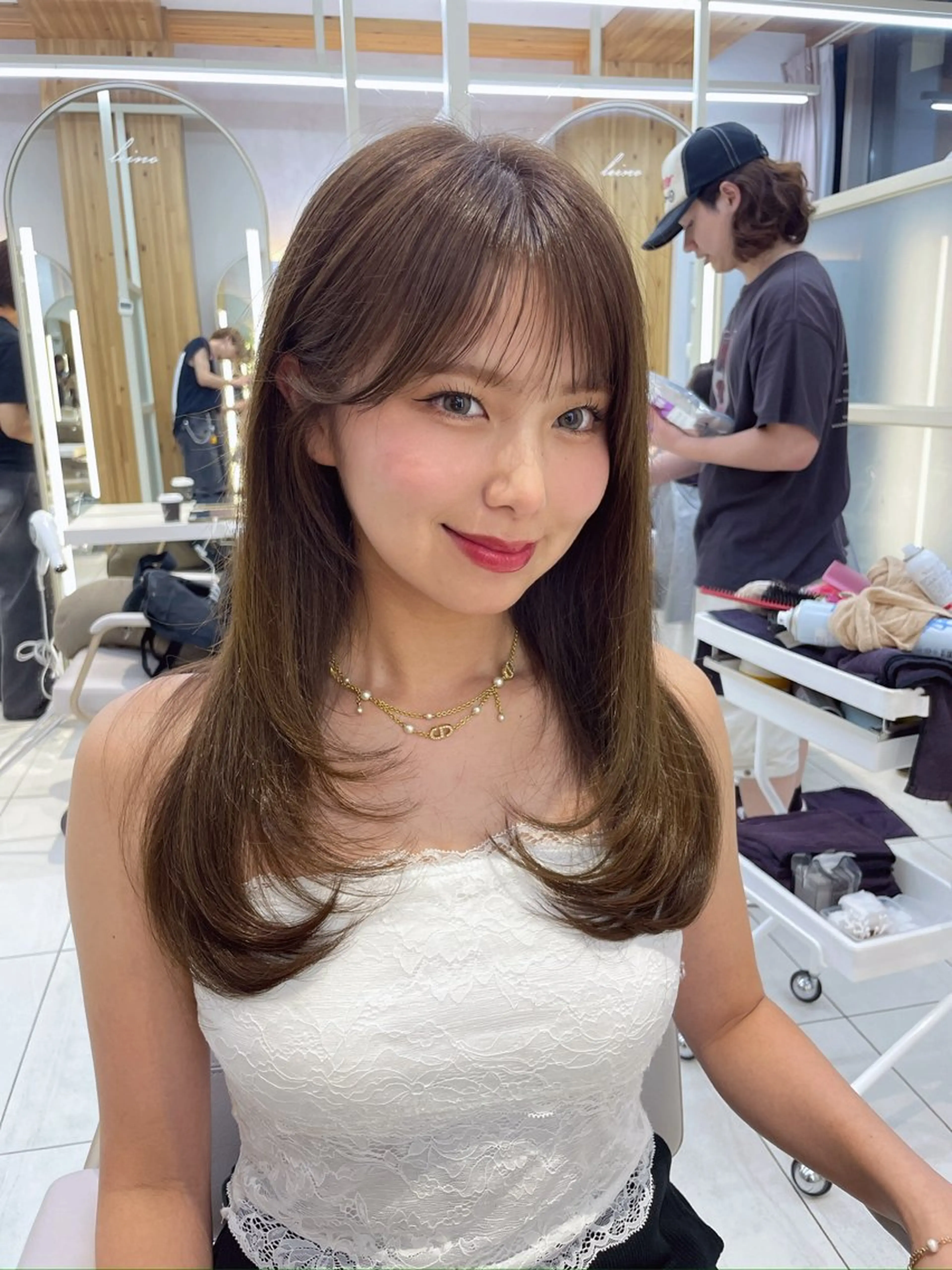 ロング カット レイヤー/顔周り /韓国ヘア/TAKUのヘアスタイル