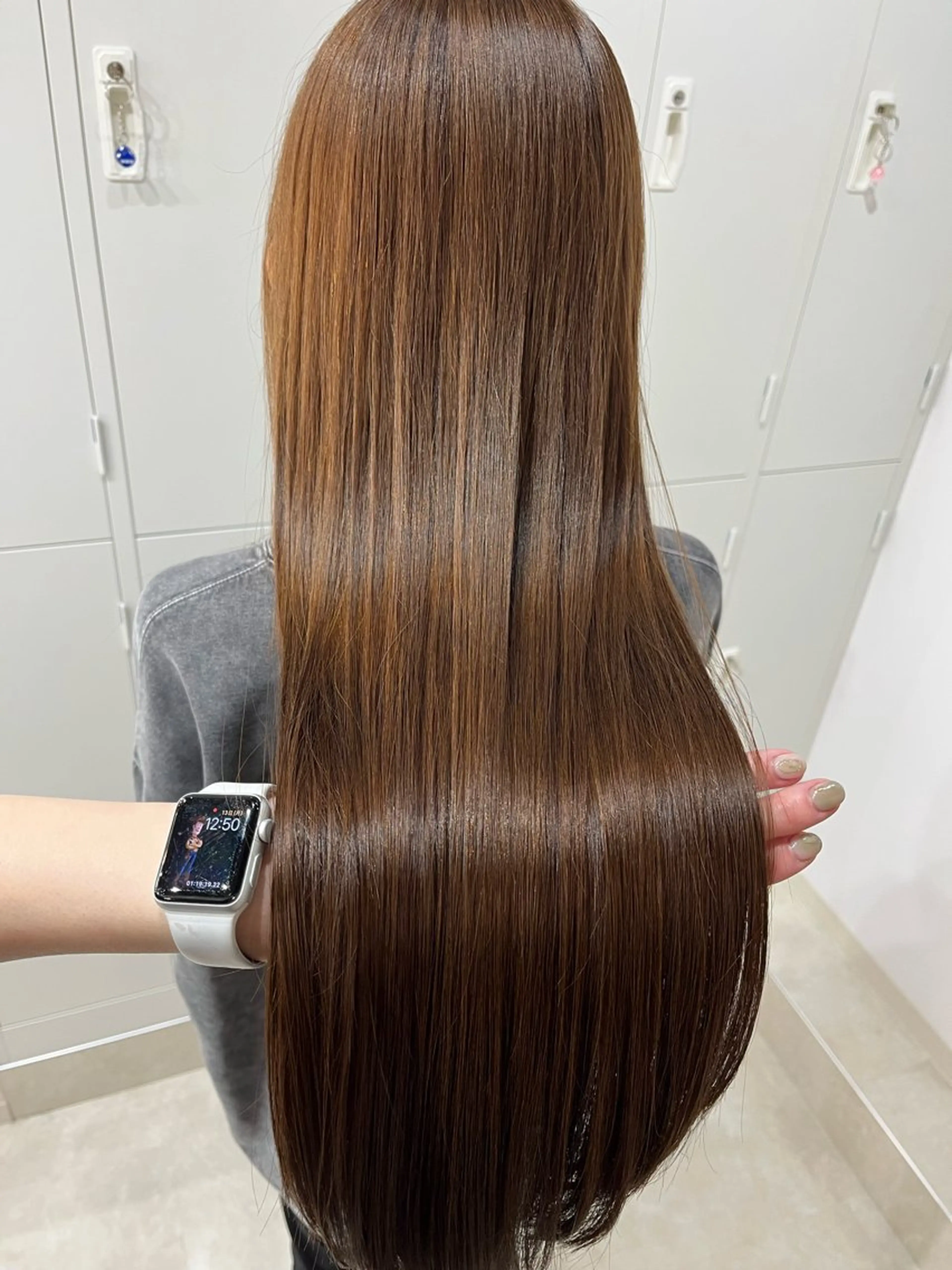 ロング カラー ベージュカラー カット ヘアカラー トリートメント 🫧ぷる艶カラー🫧 Yuubi🦩のヘアスタイル