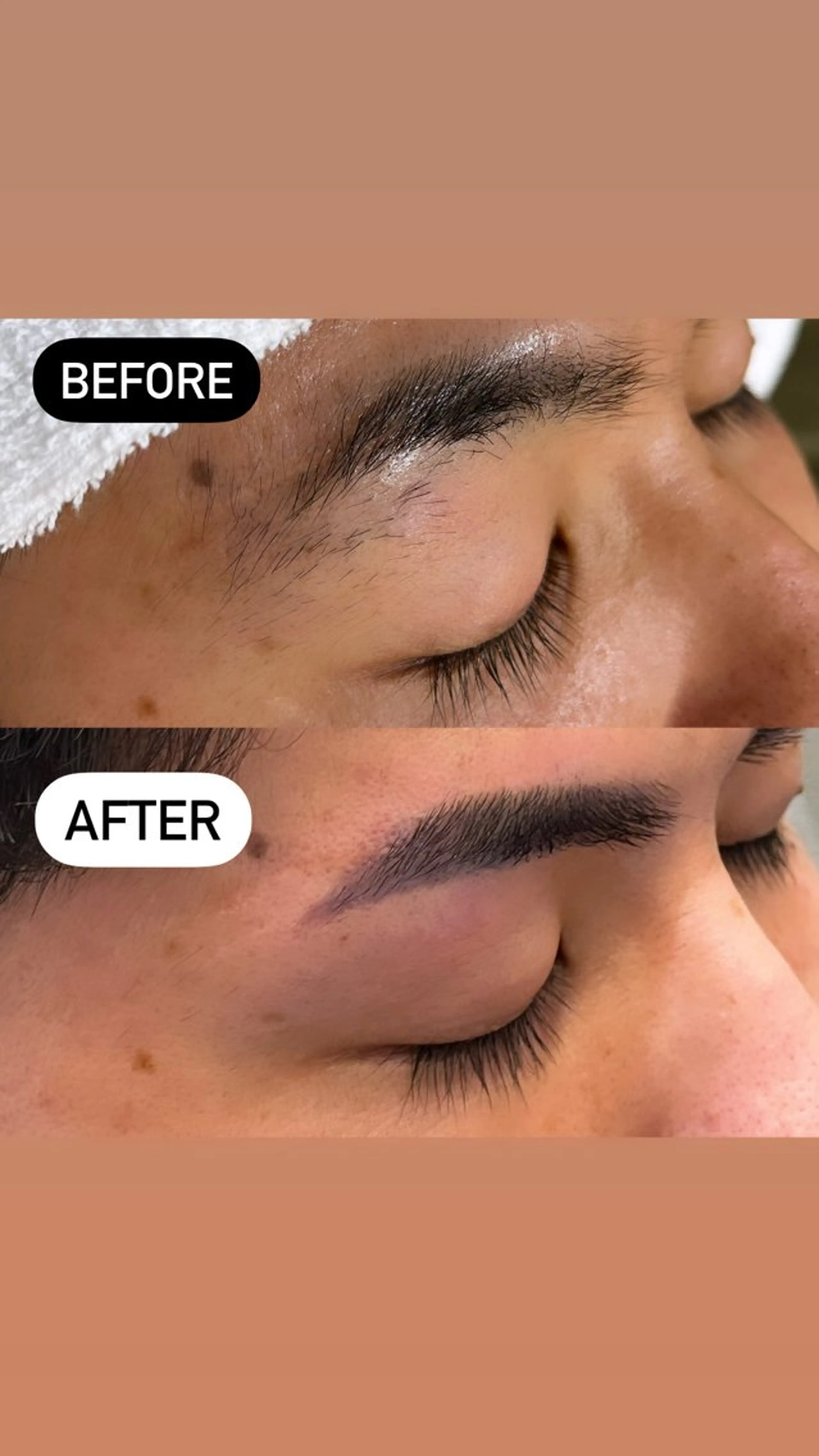 メンズ アイブロウ ワックス脱毛 眉カット ∴Sanae. ∴ トータルビューティーのマツエク・マツパデザイン