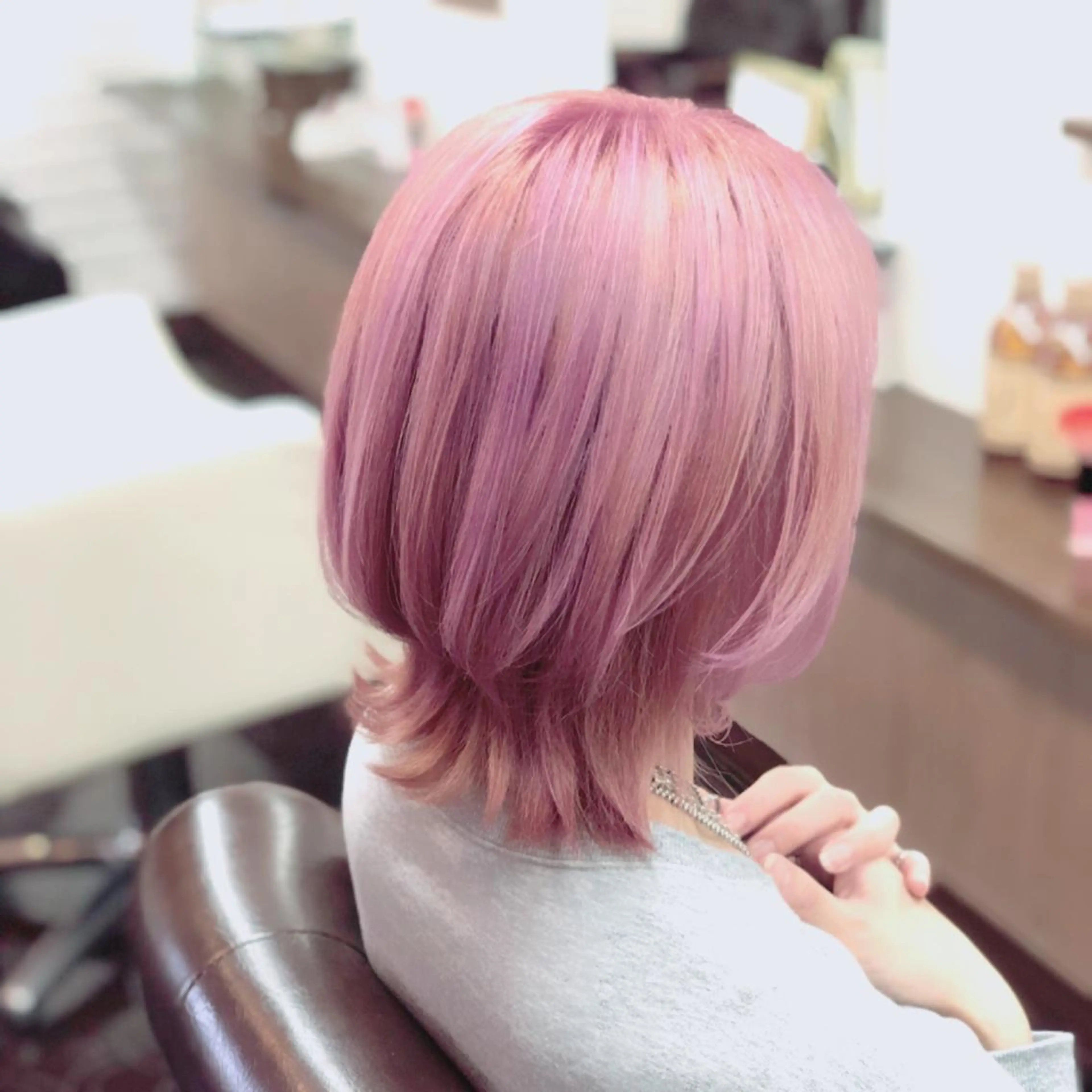 ミディアム カラー 大島 智志のヘアスタイル