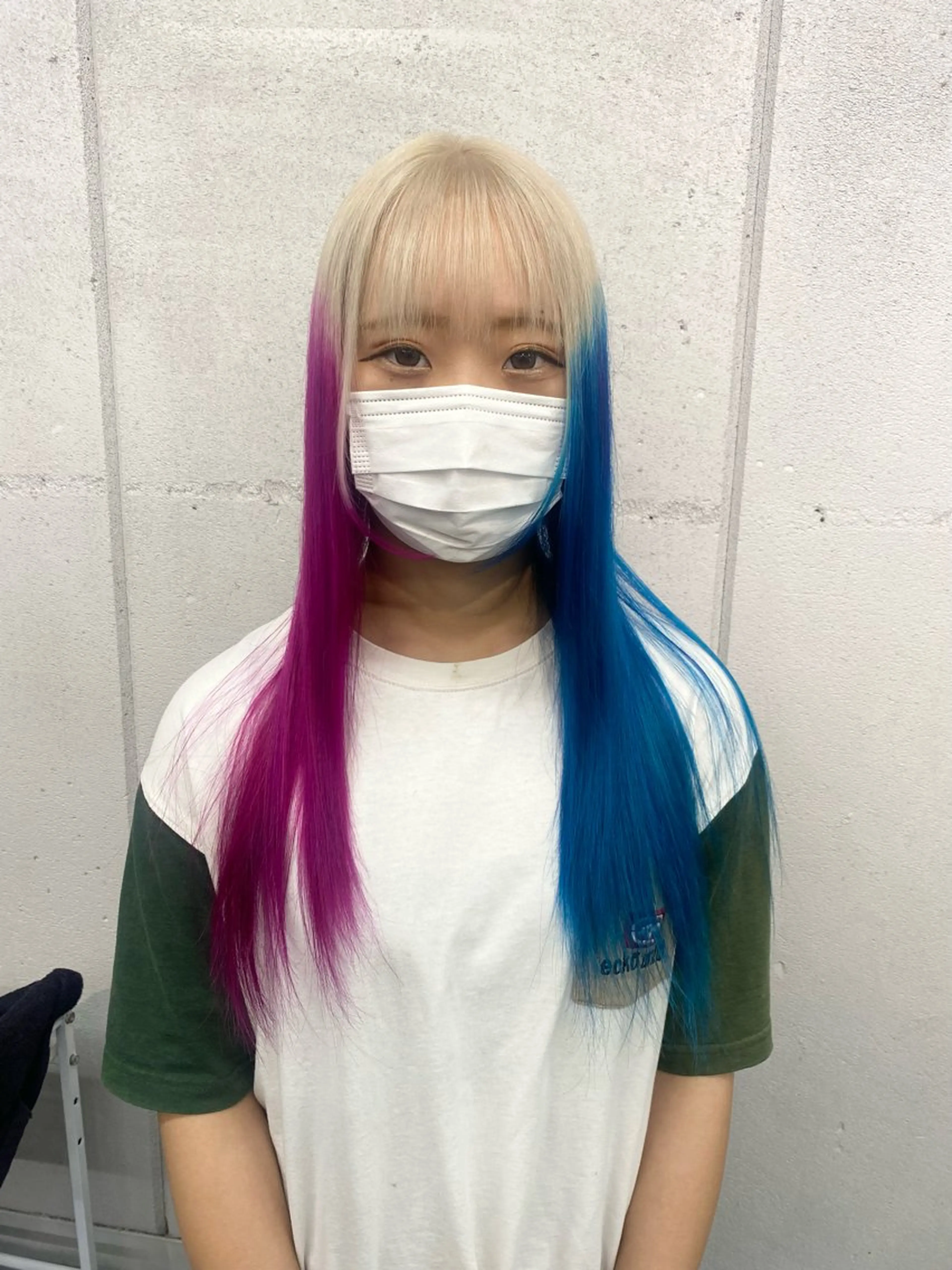ロング カラー ヘアカラー 前橋 姫奈のヘアスタイル