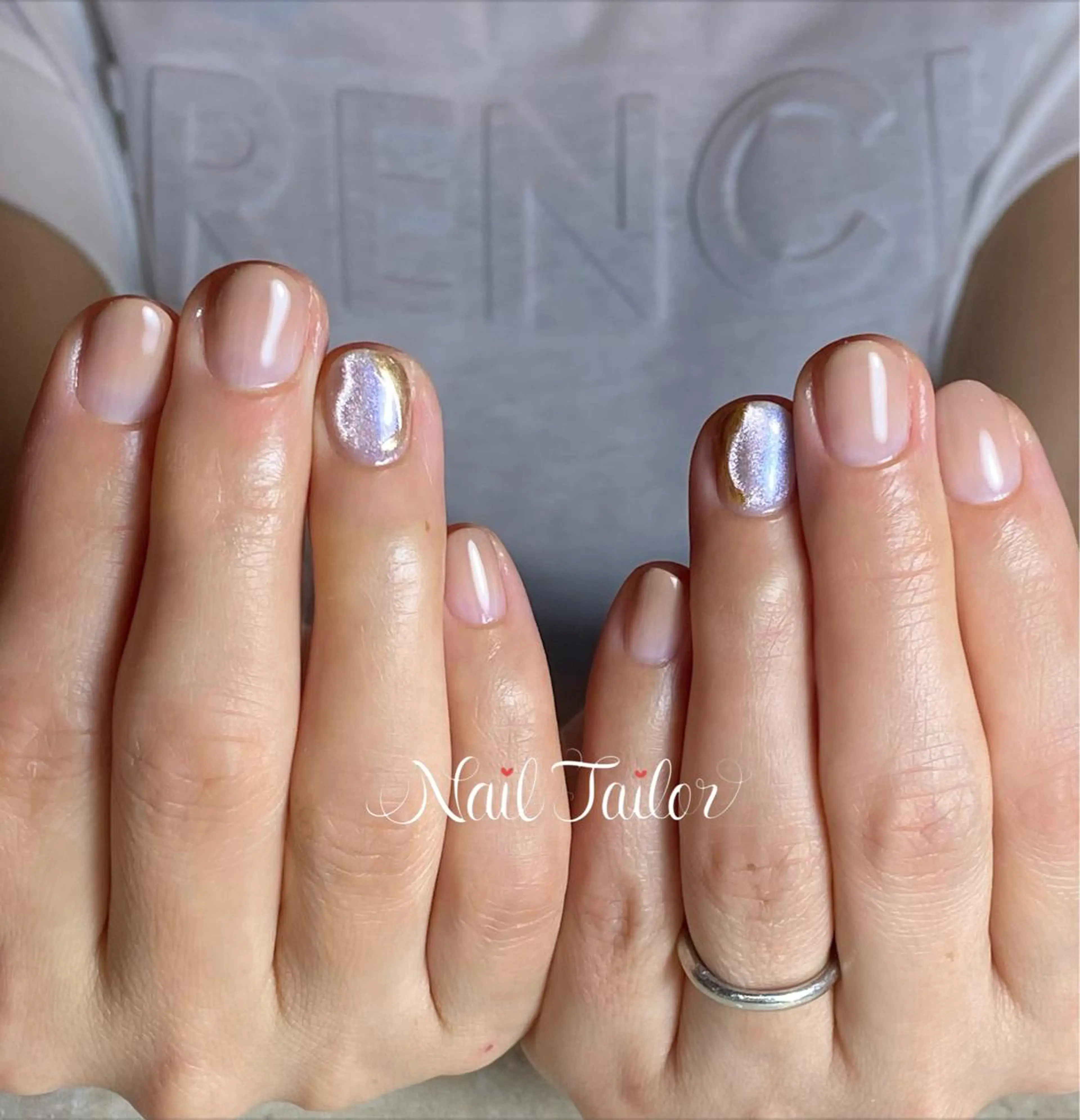 ネイル 長さ出し ジェルネイル グラデーション ラメ(グリッター) マグネットネイル ハンドネイル NailTailor ネイルテイラーのネイルデザイン