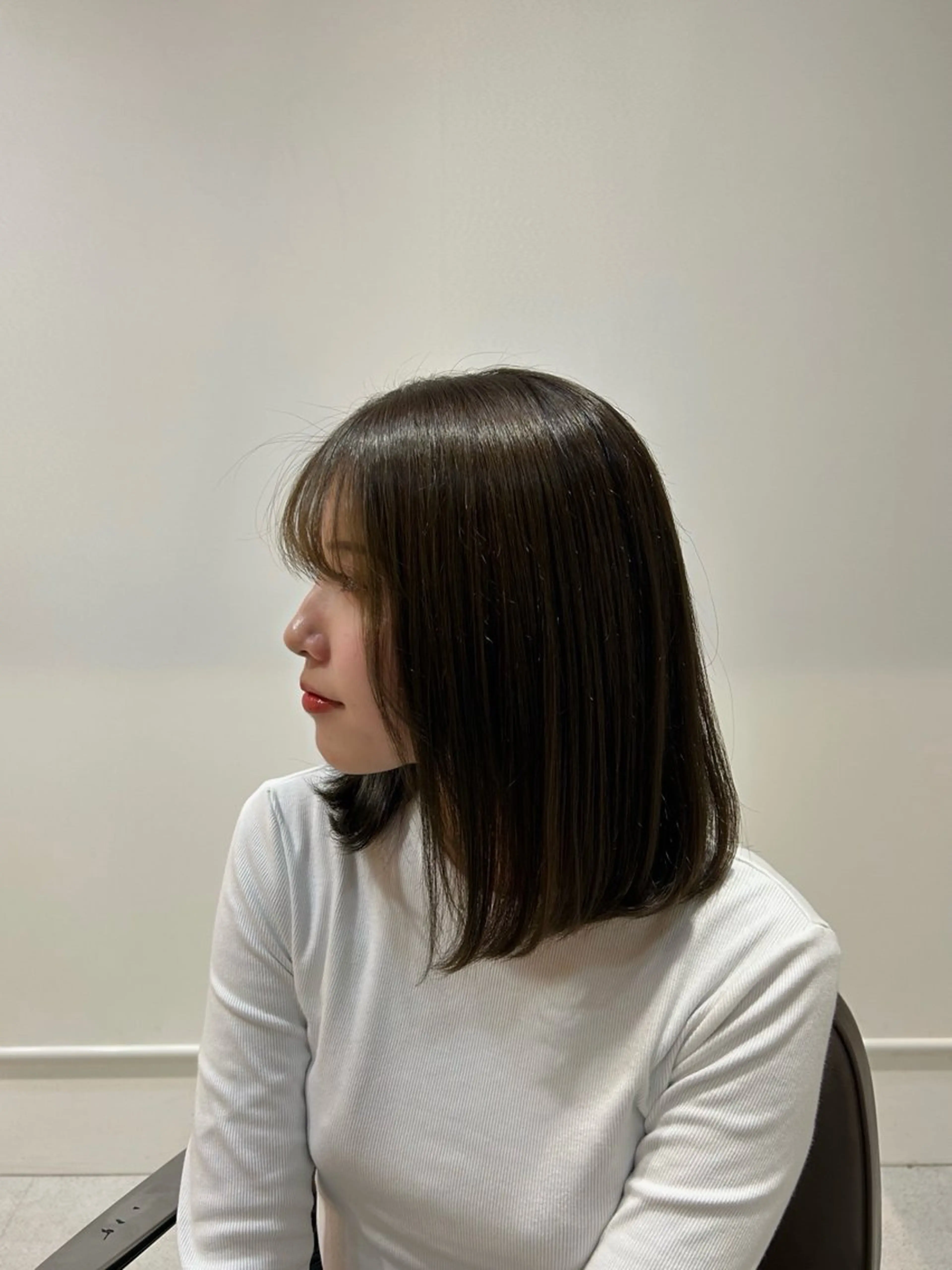 ミディアム カラー カット ヘアカラー トリートメント ♡透明感/艶カラー /haruka♡のヘアスタイル