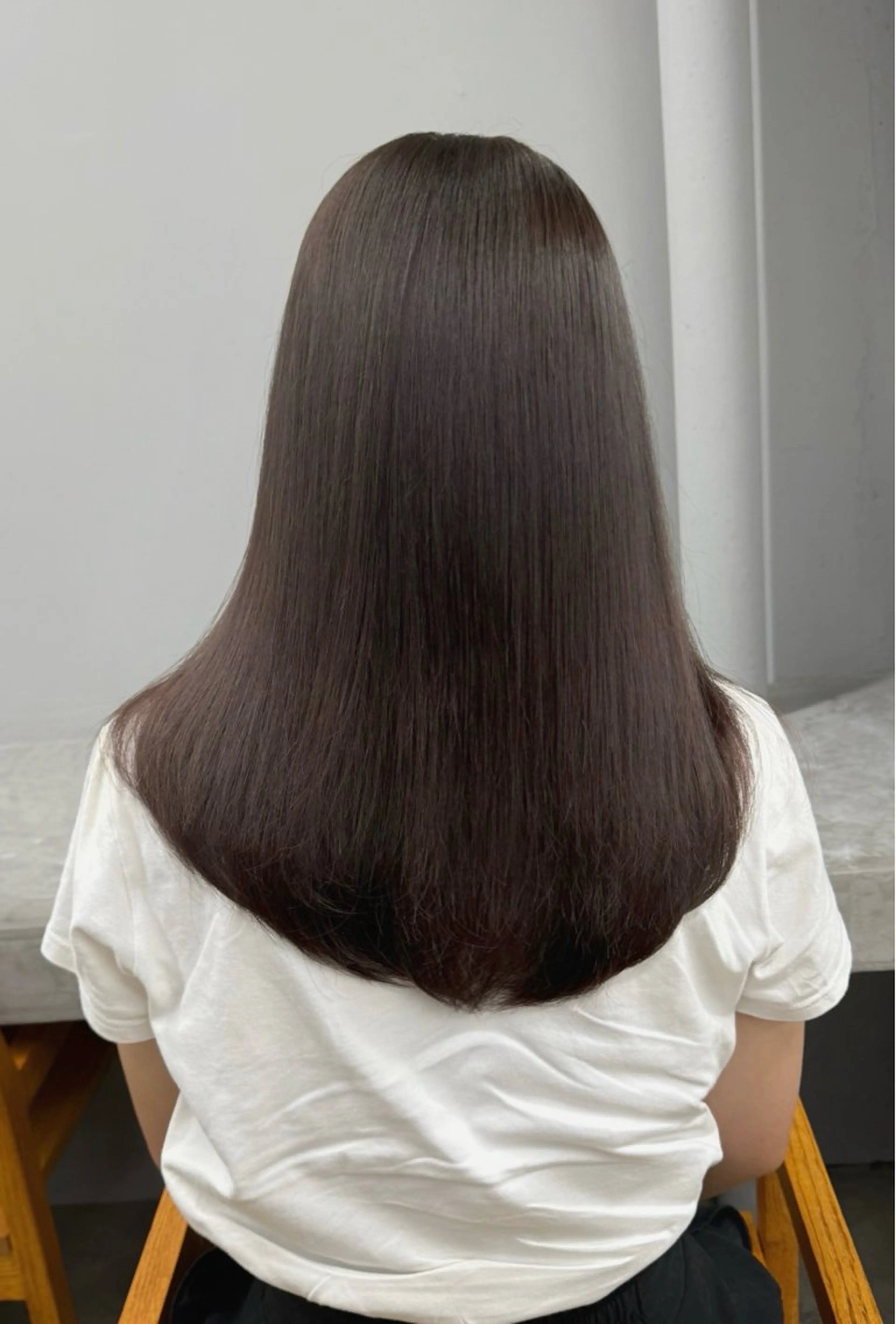 カラー ヘアカラー トリートメント maina/透明感 ベージュ/ブラウンのヘアスタイル