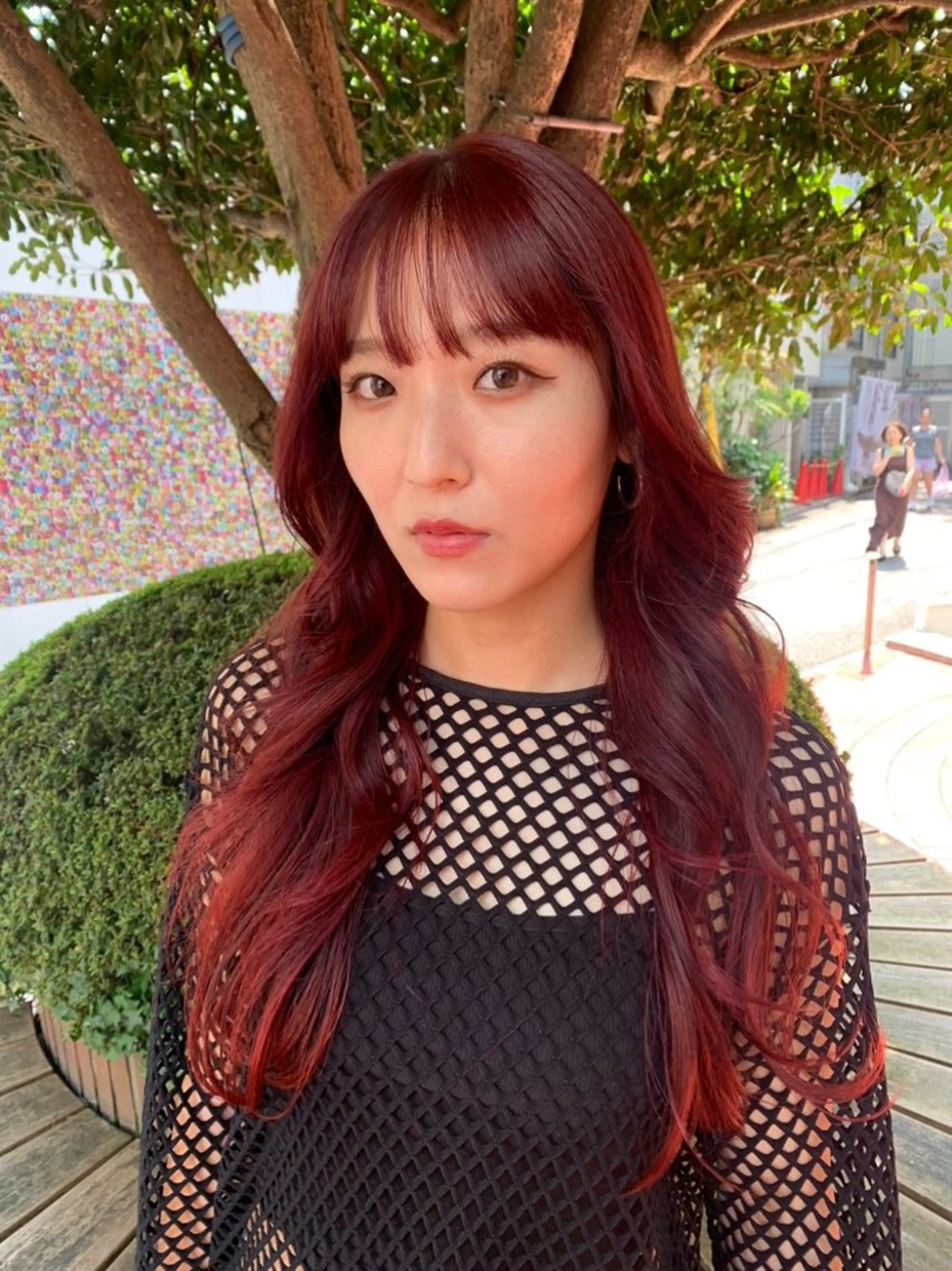 ロング カラー ヘアアレンジ @kyoniyy KYONIのヘアスタイル