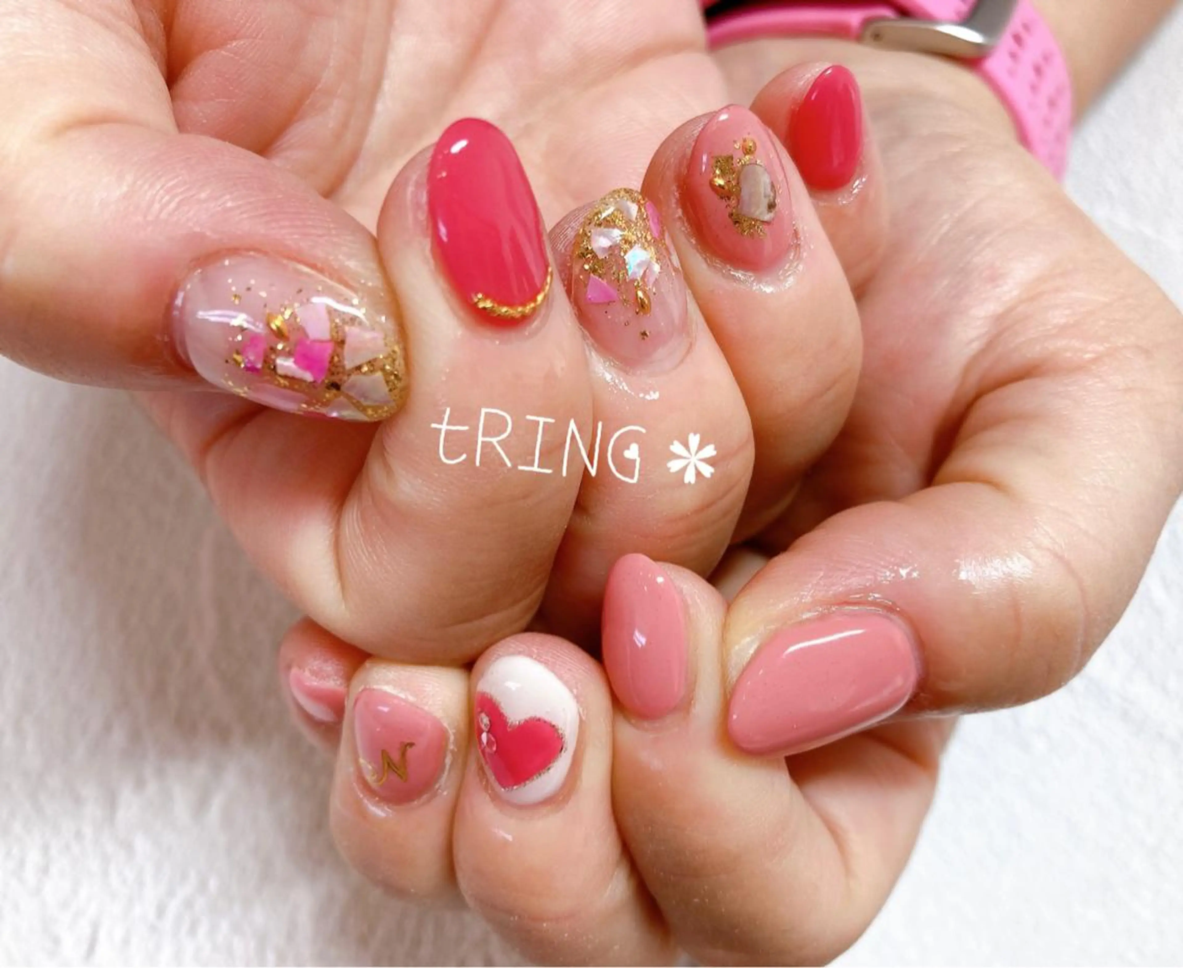 ネイル ハンドネイル tRING* しいの木台のネイルデザイン