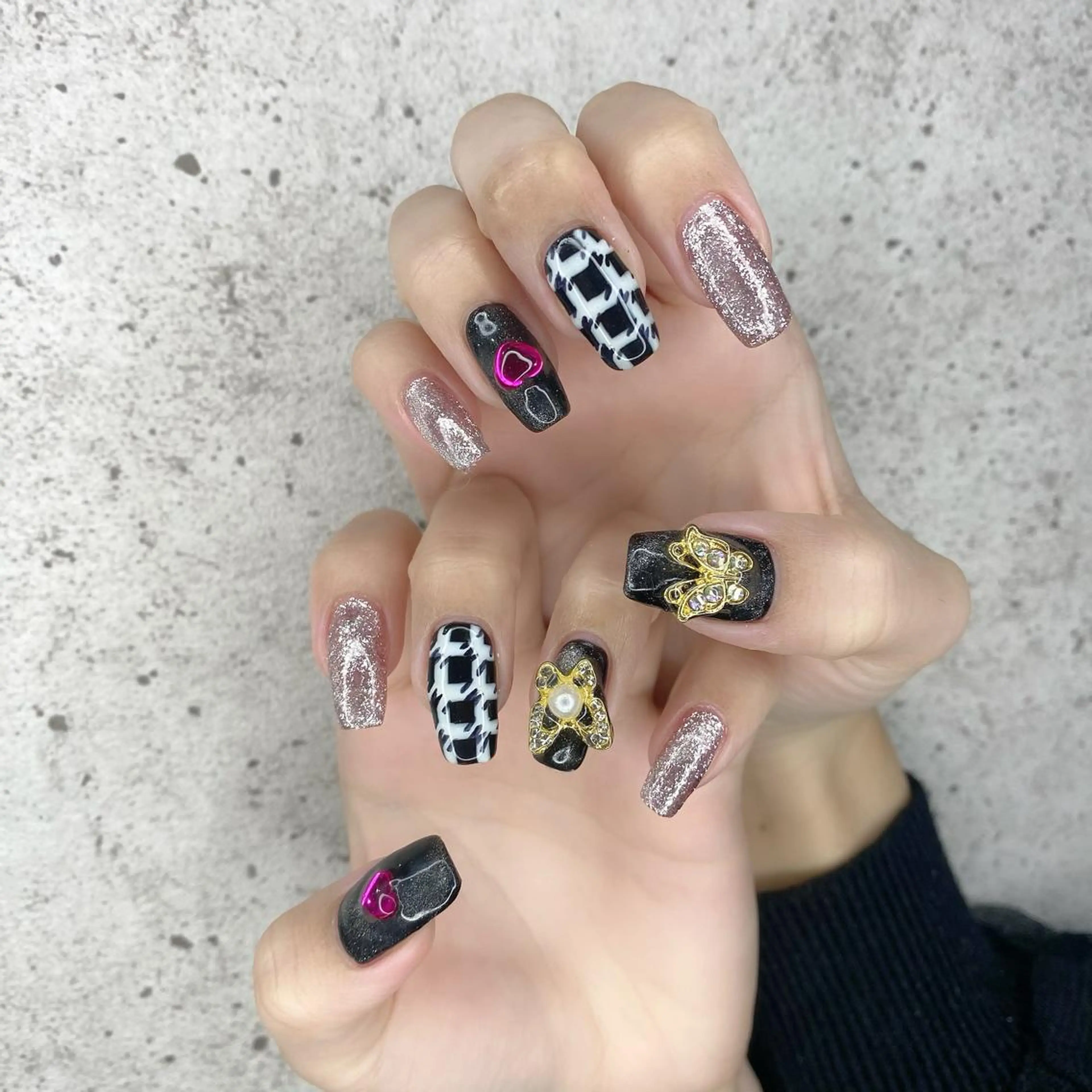 ロング カラー パーマ ヘアアレンジ メンズ キッズ ネイル マツエク・マツパ ジェルネイル パラジェル Salon Ｋのネイルデザイン