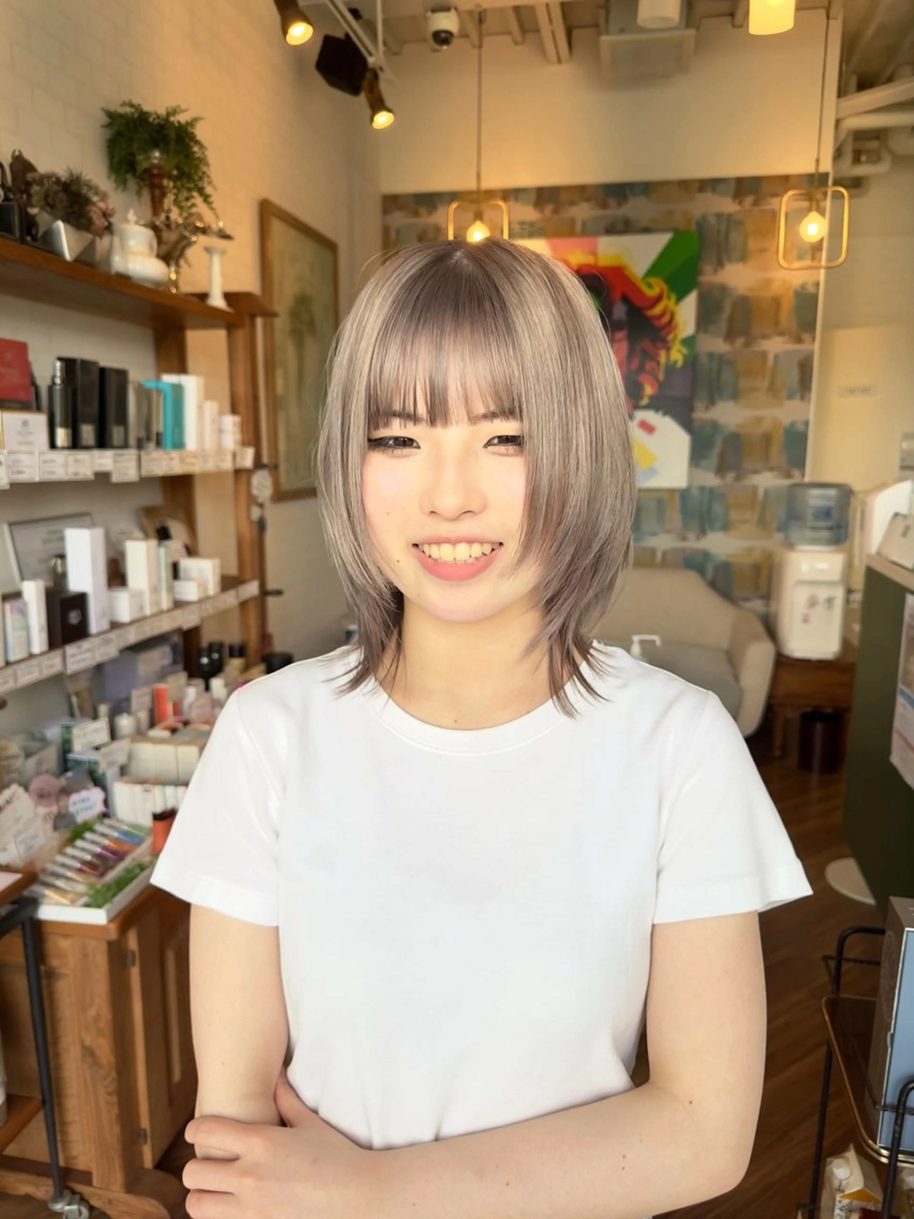 ミディアム 加藤 大河のヘアスタイル