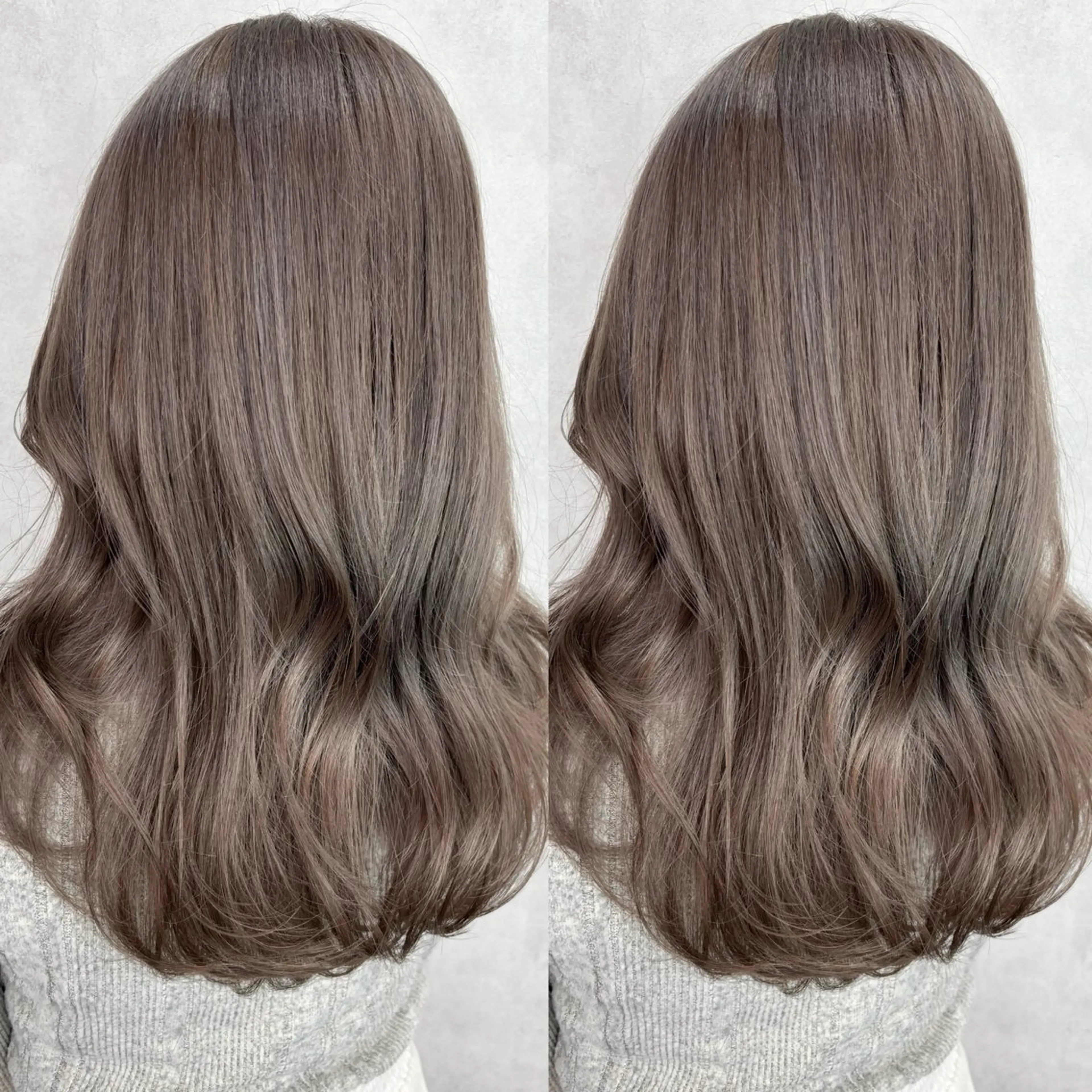セミロング カラー ヘアカラー Rin♡透明感ピンク 🎀白肌ラベンダーのヘアスタイル