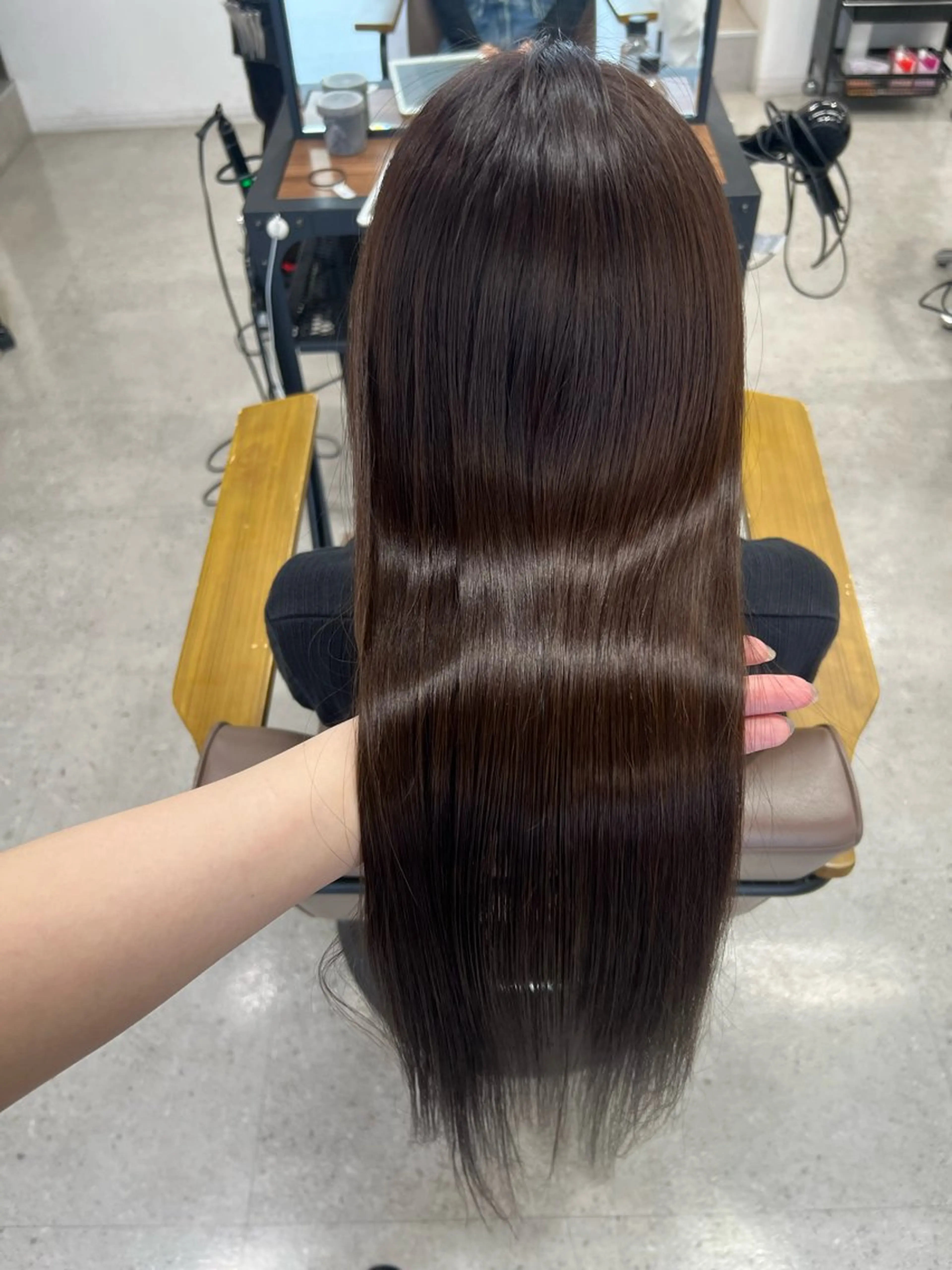 カラー ayaka🌻 艶カラー✨縮毛矯正のヘアスタイル