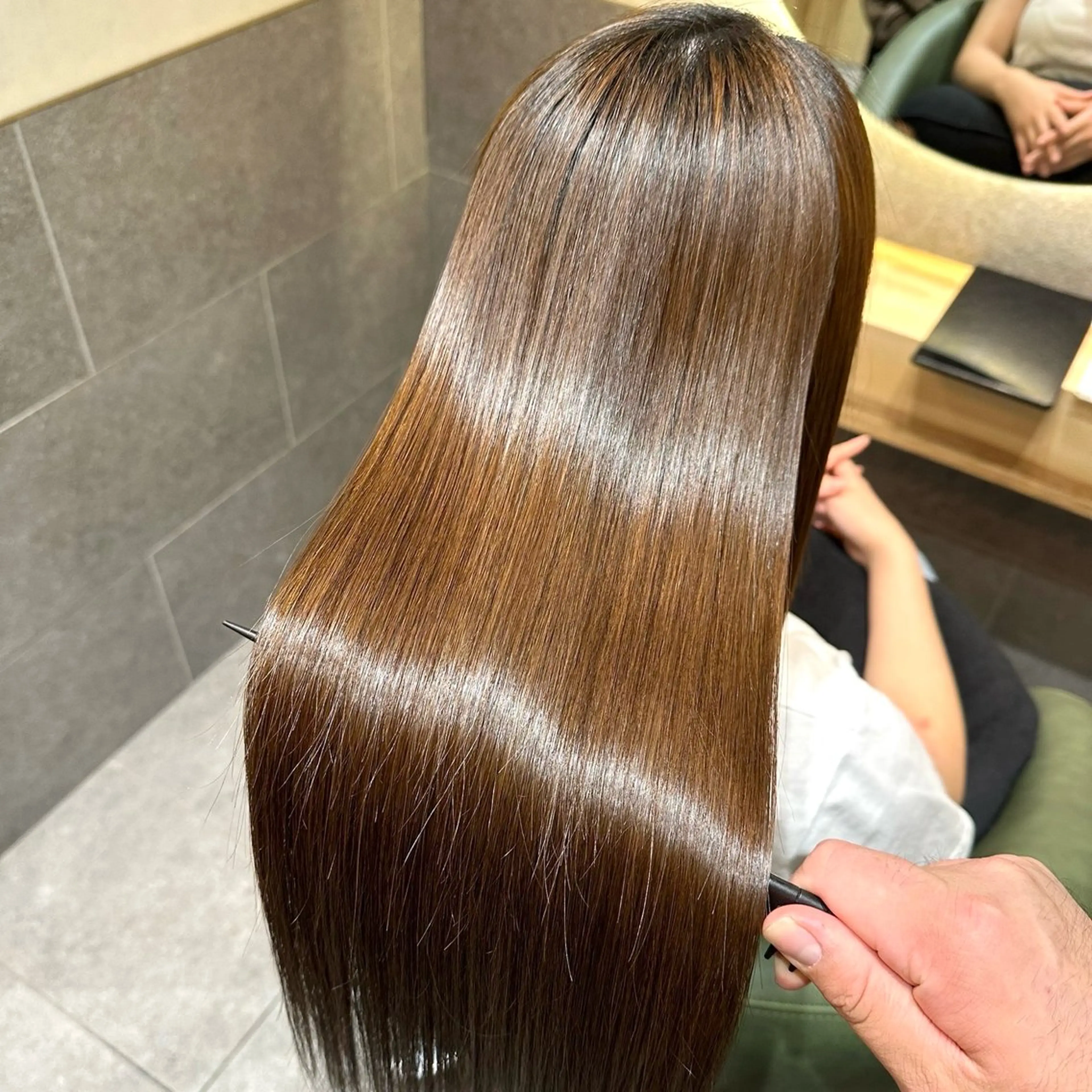 ロング カット 縮毛矯正 クセ/うねり改善/ 縮毛矯正🫧ゆりのヘアスタイル