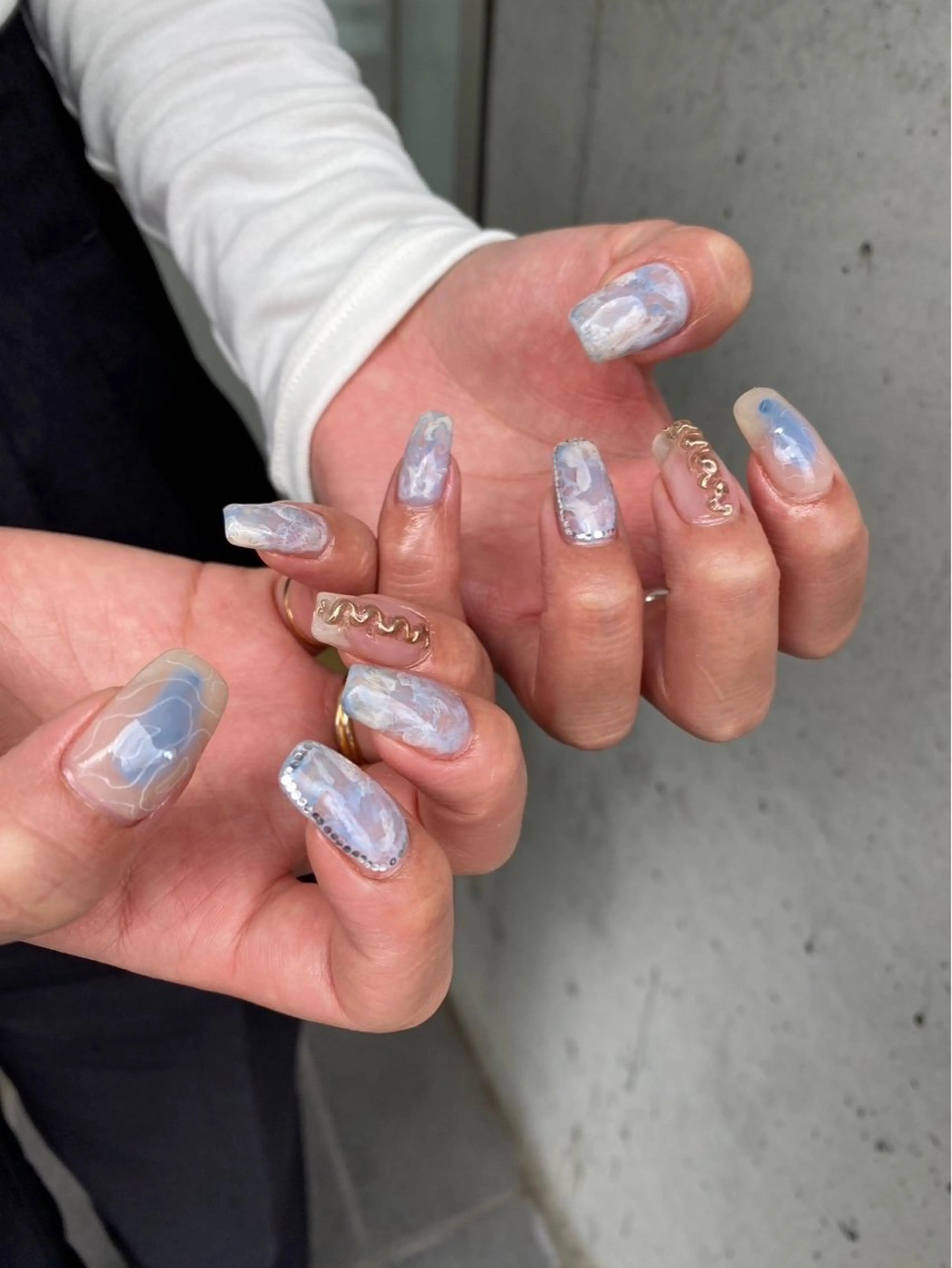 ネイル ジェルネイル マグネットネイル ニュアンスネイル ワンカラーネイル パラジェル ハンドネイル 草加ニュアンスネイル 🌚hersのネイルデザイン