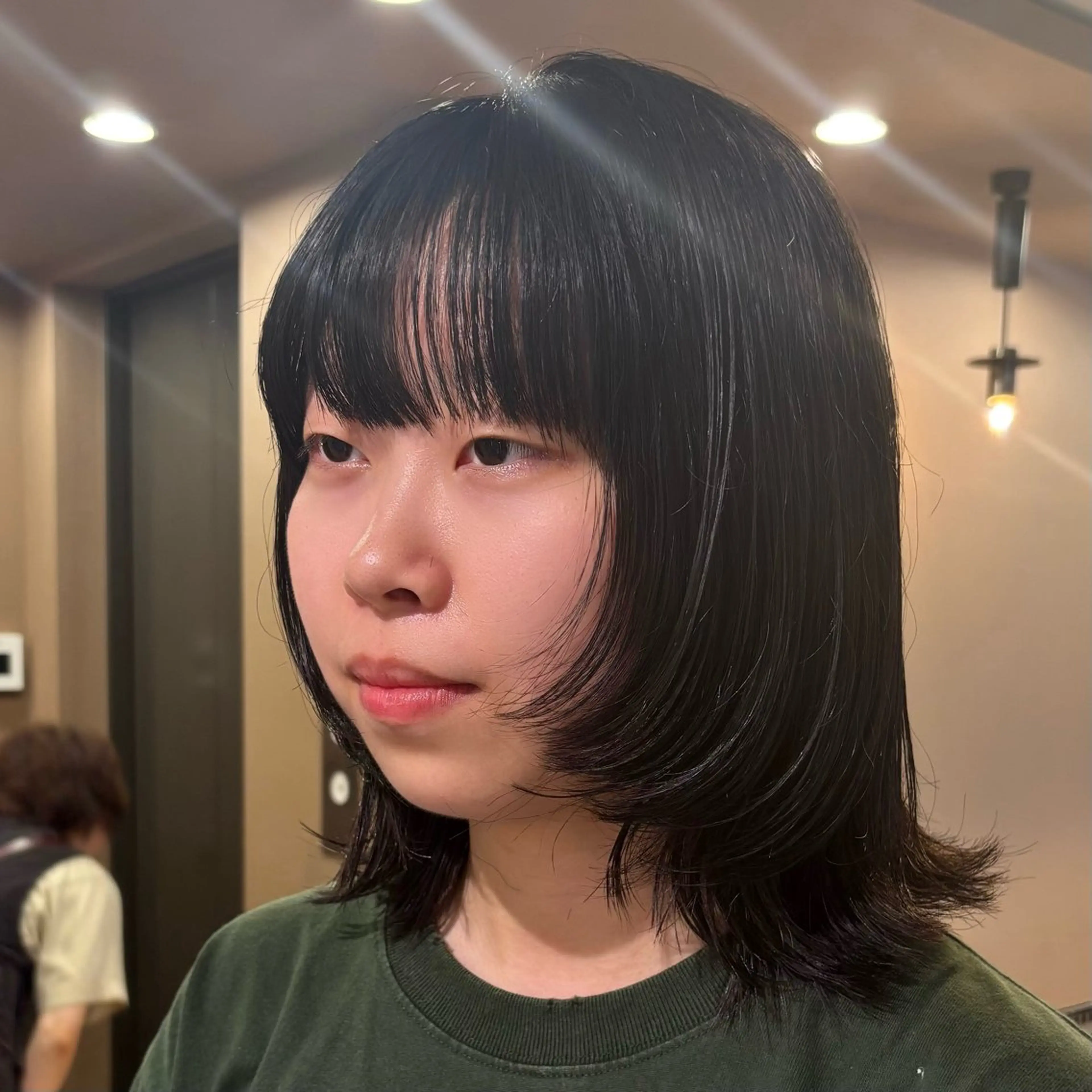 ミディアム のむらあんじゅ/ 韓国風レイヤーೀのヘアスタイル