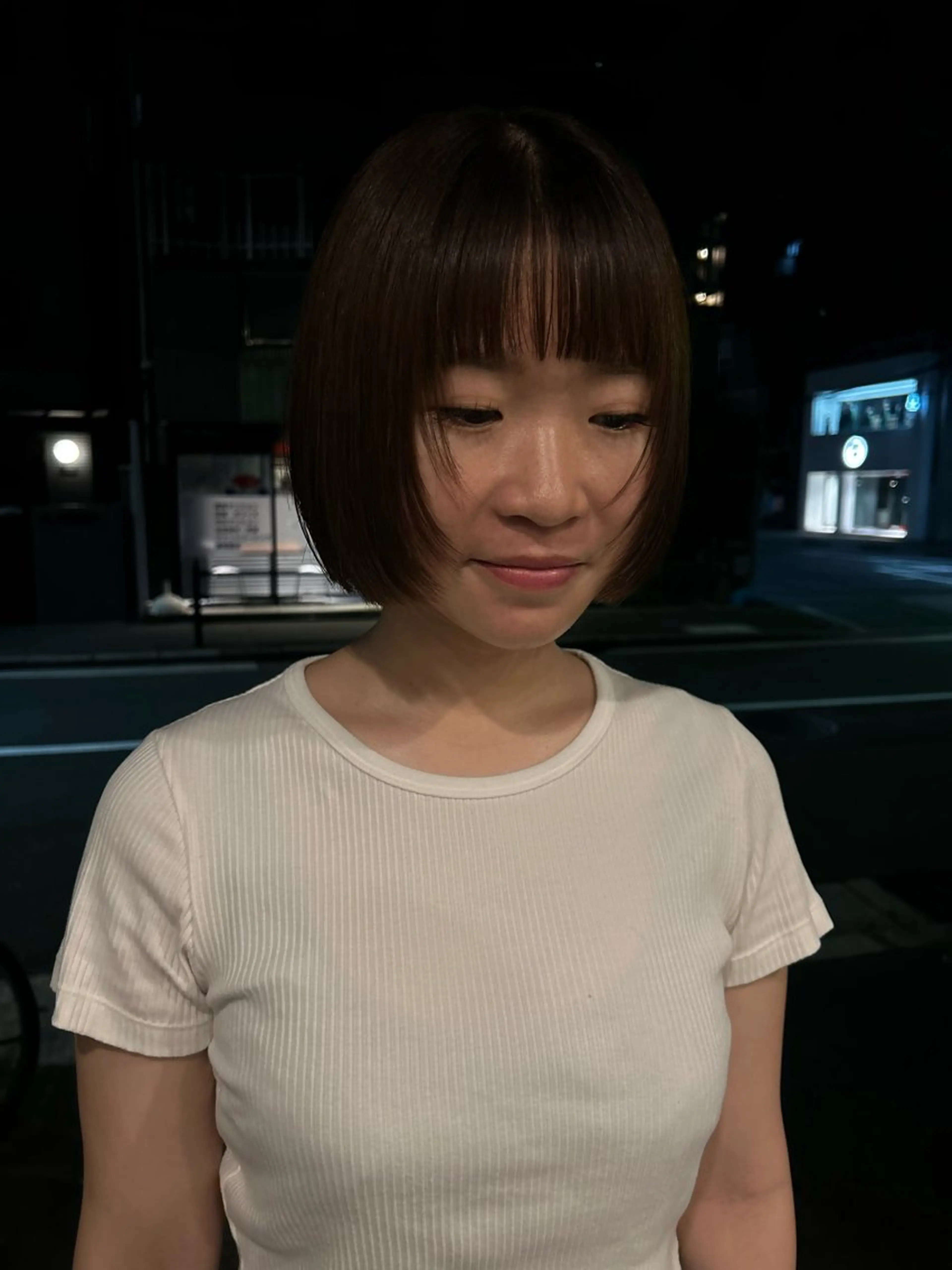 ショート ボブ 心斎橋/レイヤー/ ブリーチ/モエのヘアスタイル