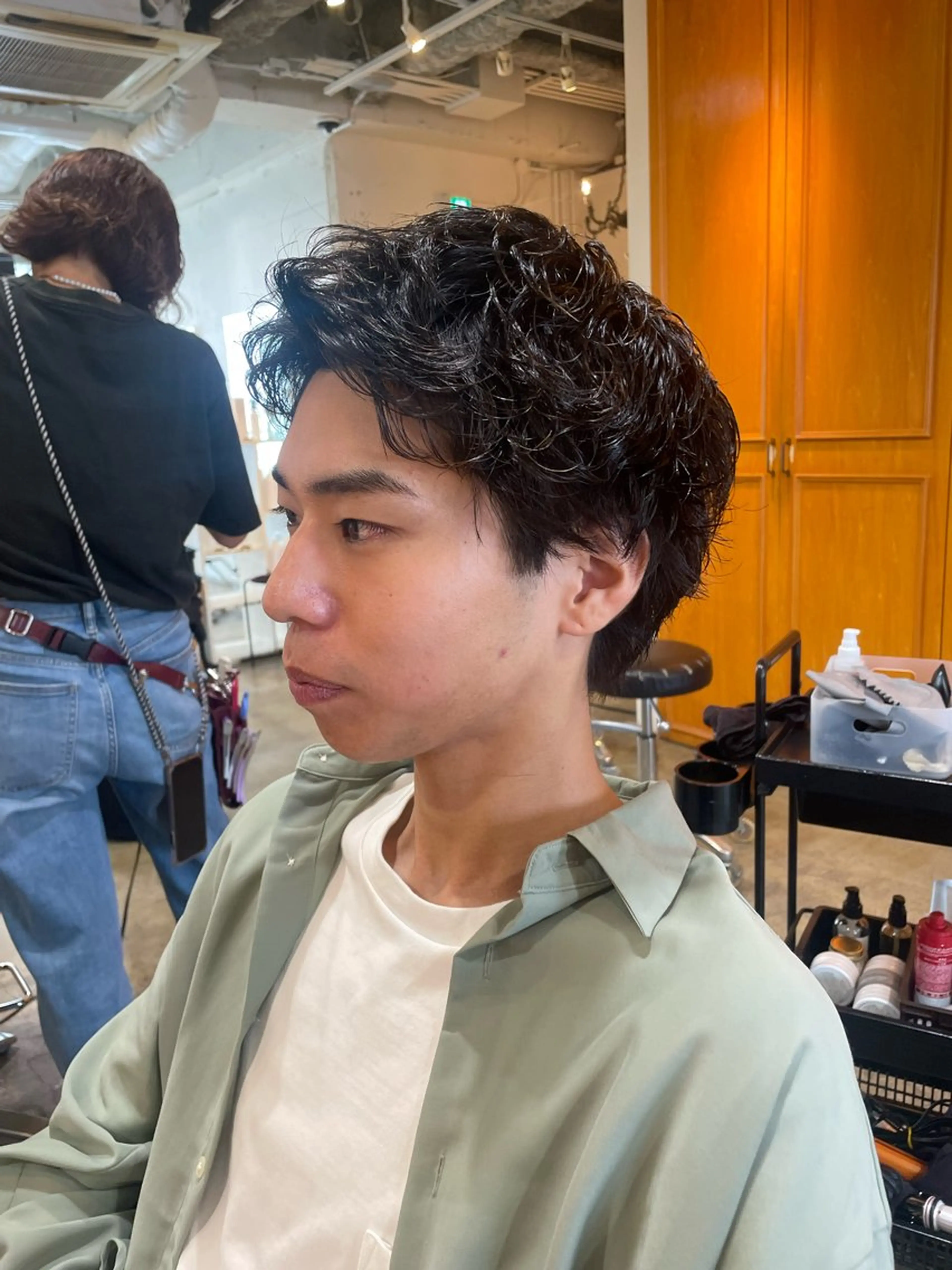 ショート パーマ メンズ スパイキーショート ショートヘア 韓国ヘア/wカラー レイヤー/RIN🎀のヘアスタイル