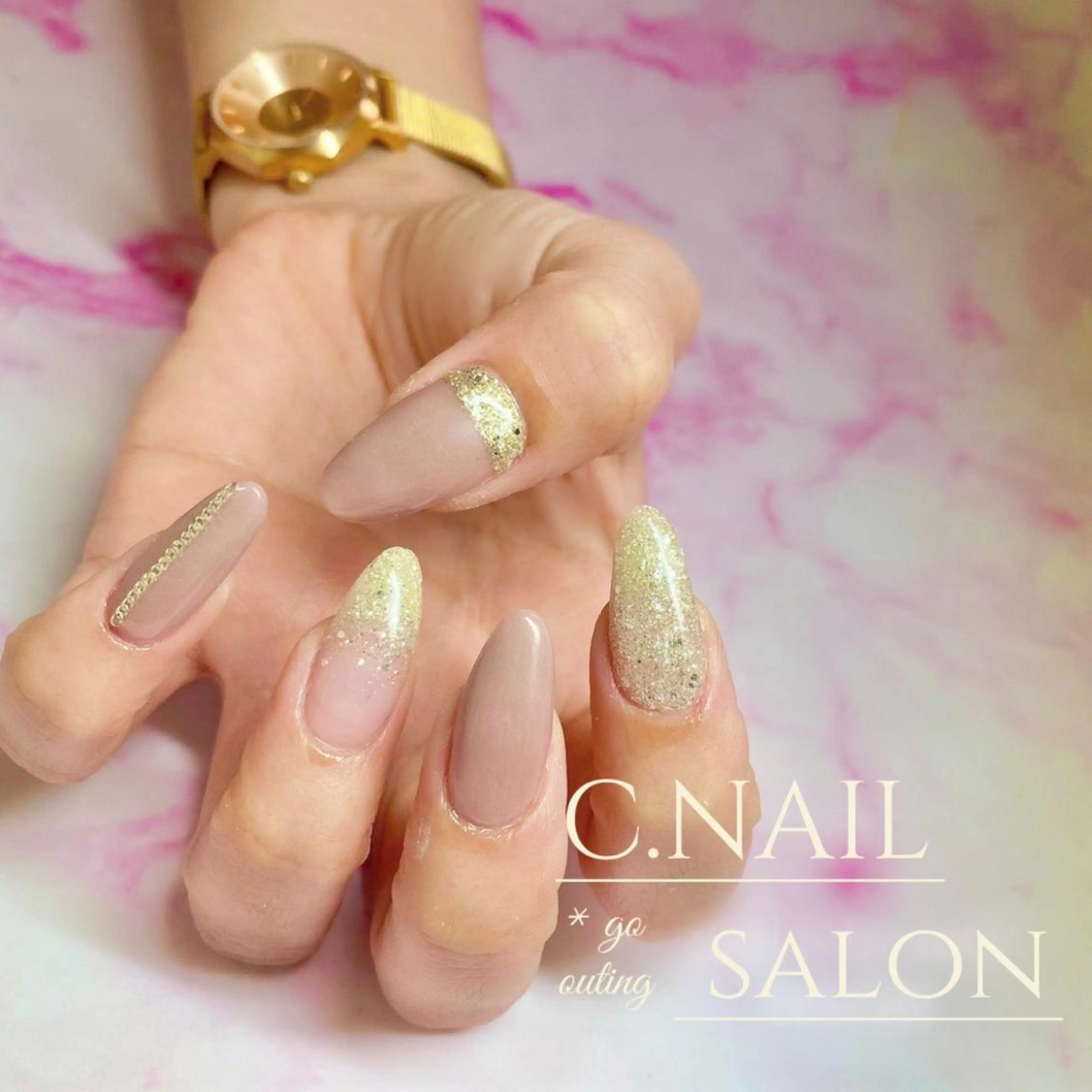 ネイル ジェルネイル パラジェル C.Nail &Eye筑紫駅のネイルデザイン